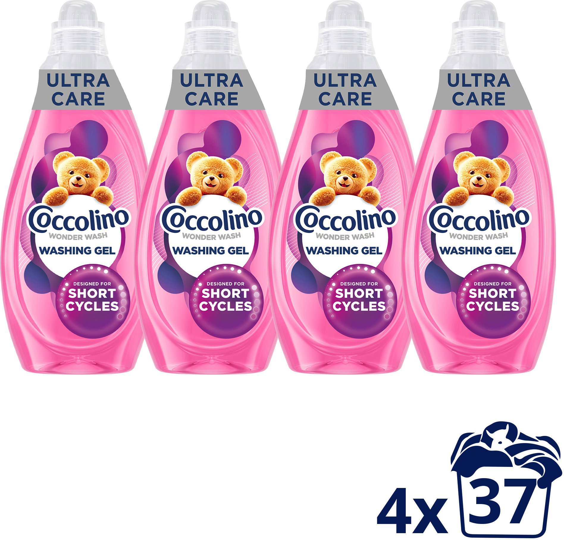 COCCOLINO Wonder Wash Ultra Care 4× 1,48 l (37 praní)