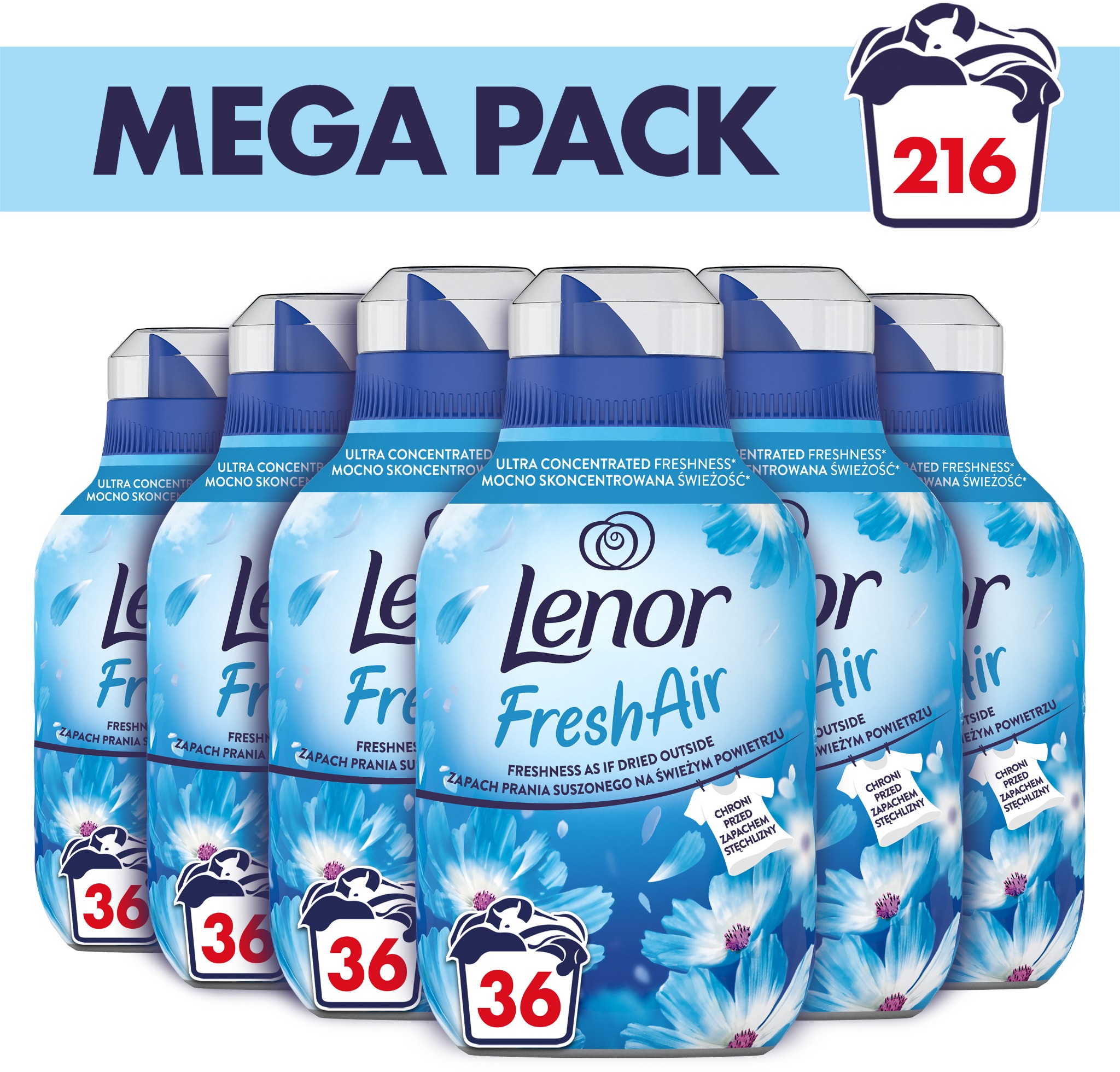 LENOR Fresh Air Fresh Wind 6× 504 ml (216 praní)