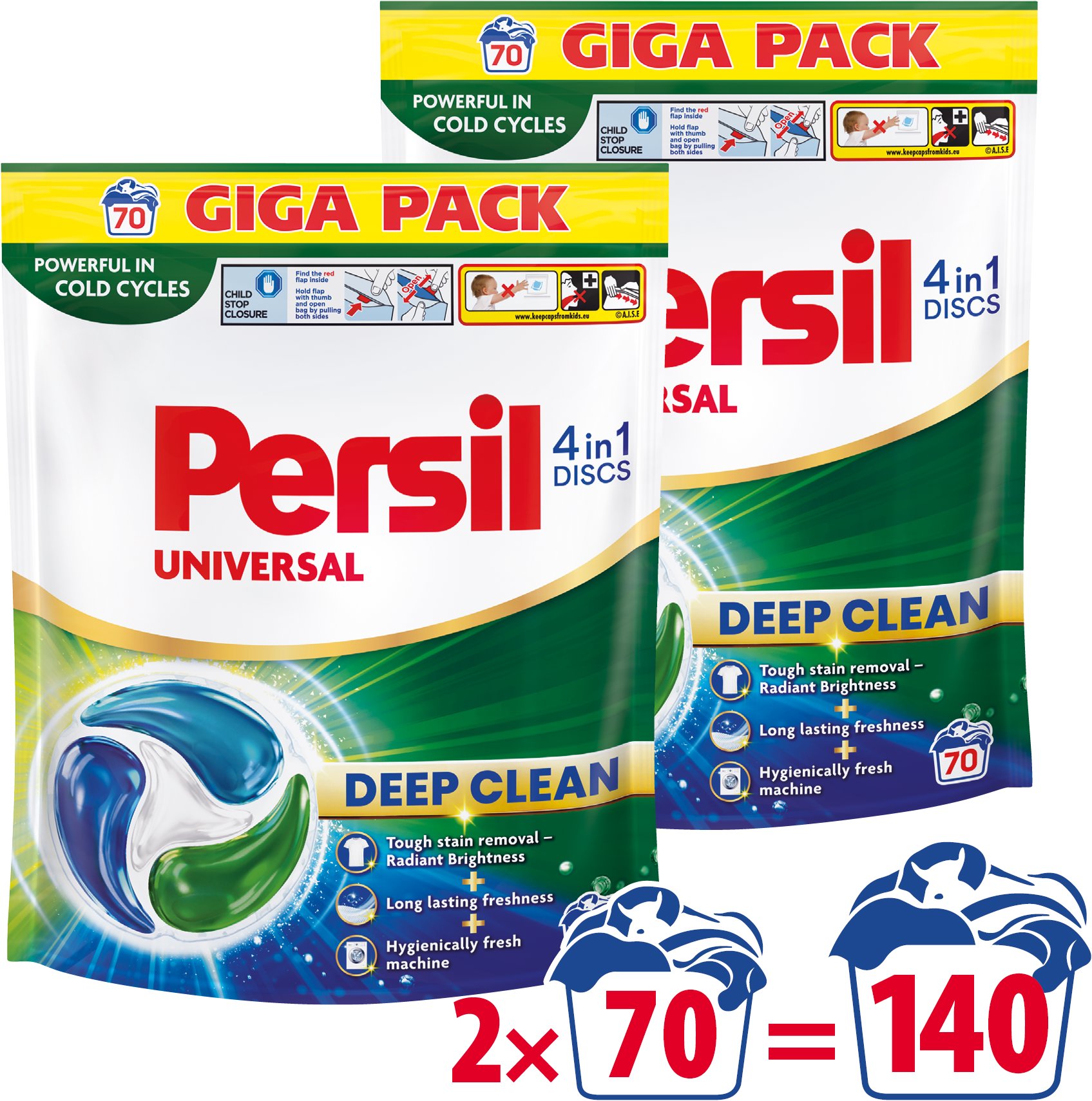 PERSIL Discs Universal 2× 70 ks