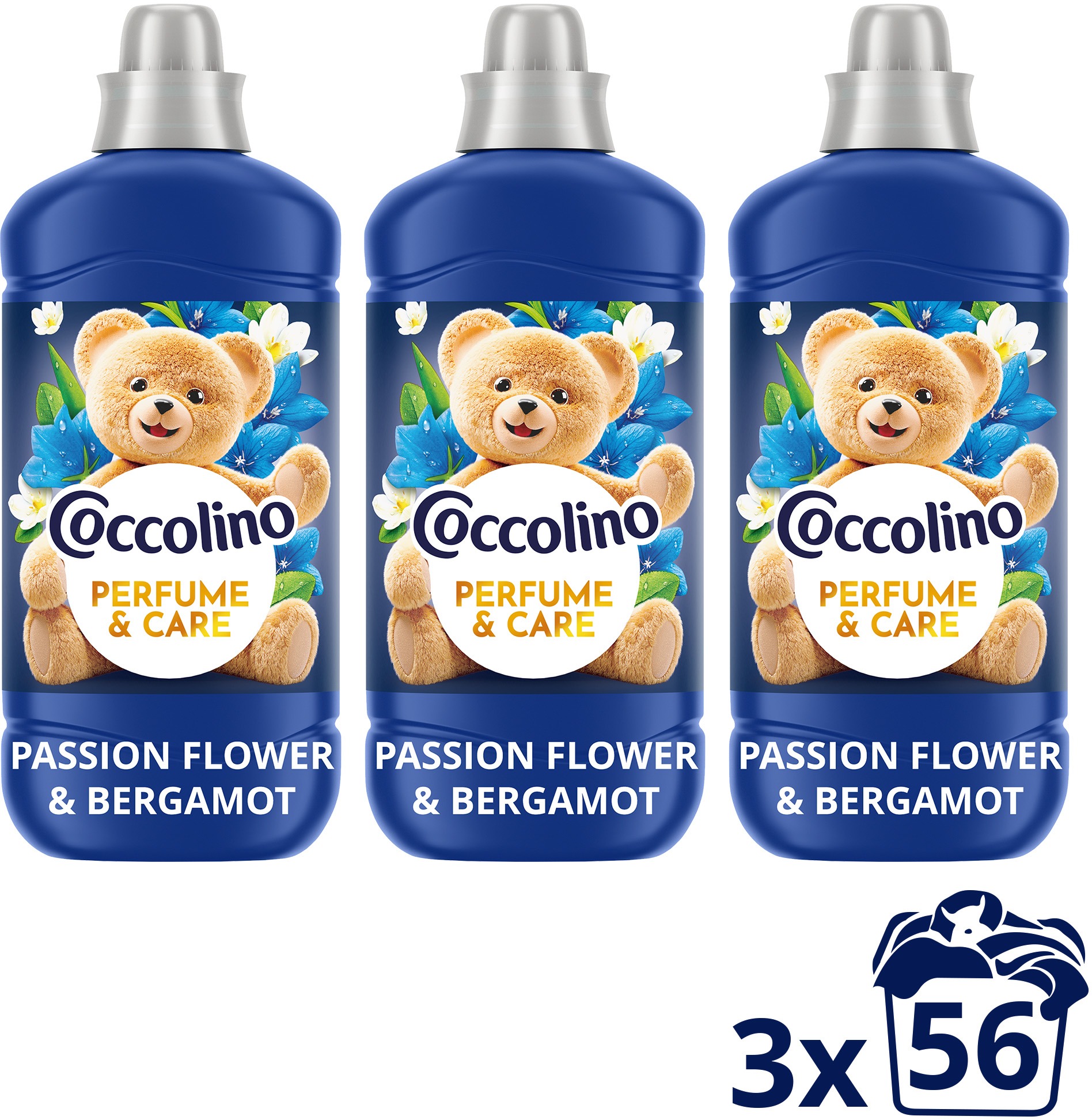 COCCOLINO Passion Flower & Bergamot 3× 1,288 l (56 praní)