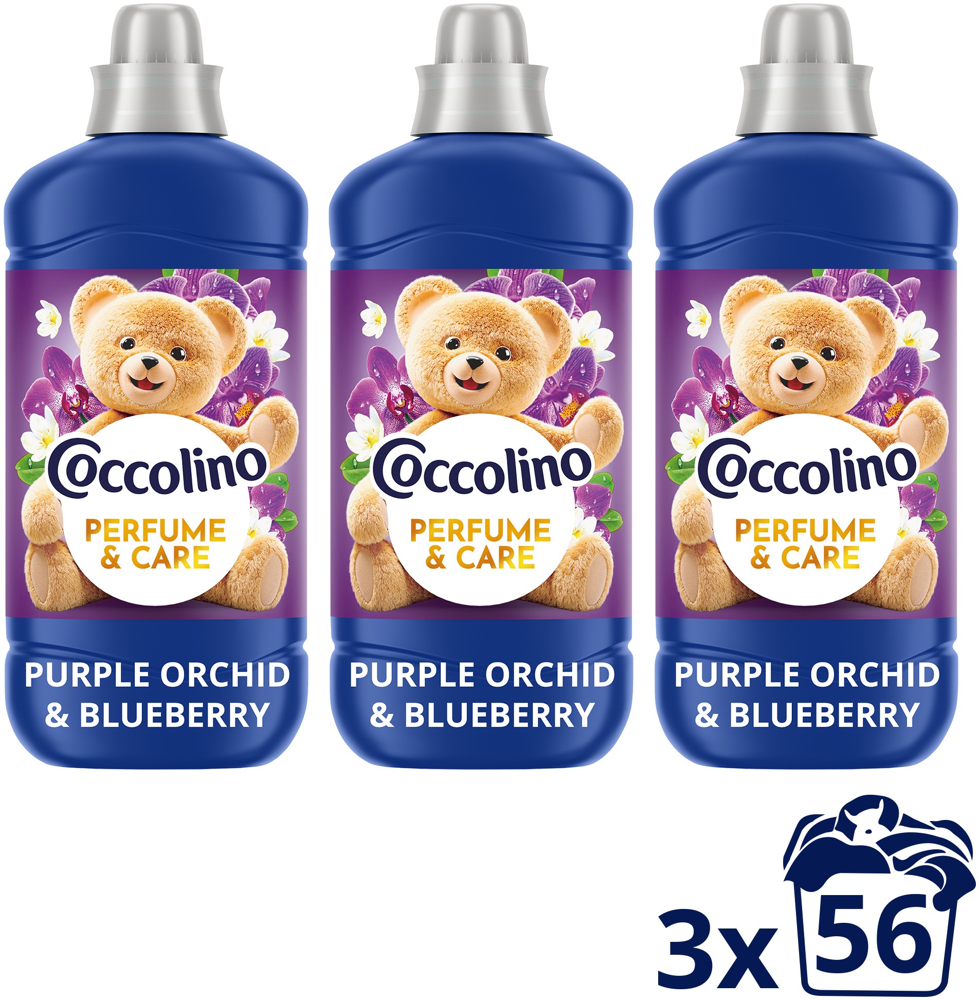 COCCOLINO Purple Orchid & Blueberry 3× 1,288 l (56 praní)