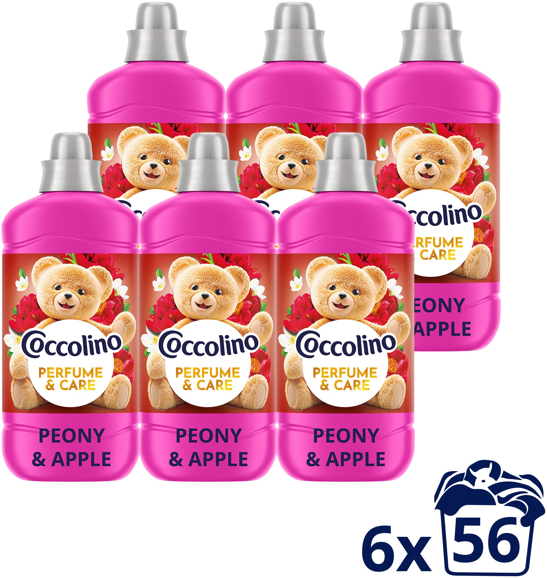 COCCOLINO Peóny & Apple 6× 1,288 l (56 praní)