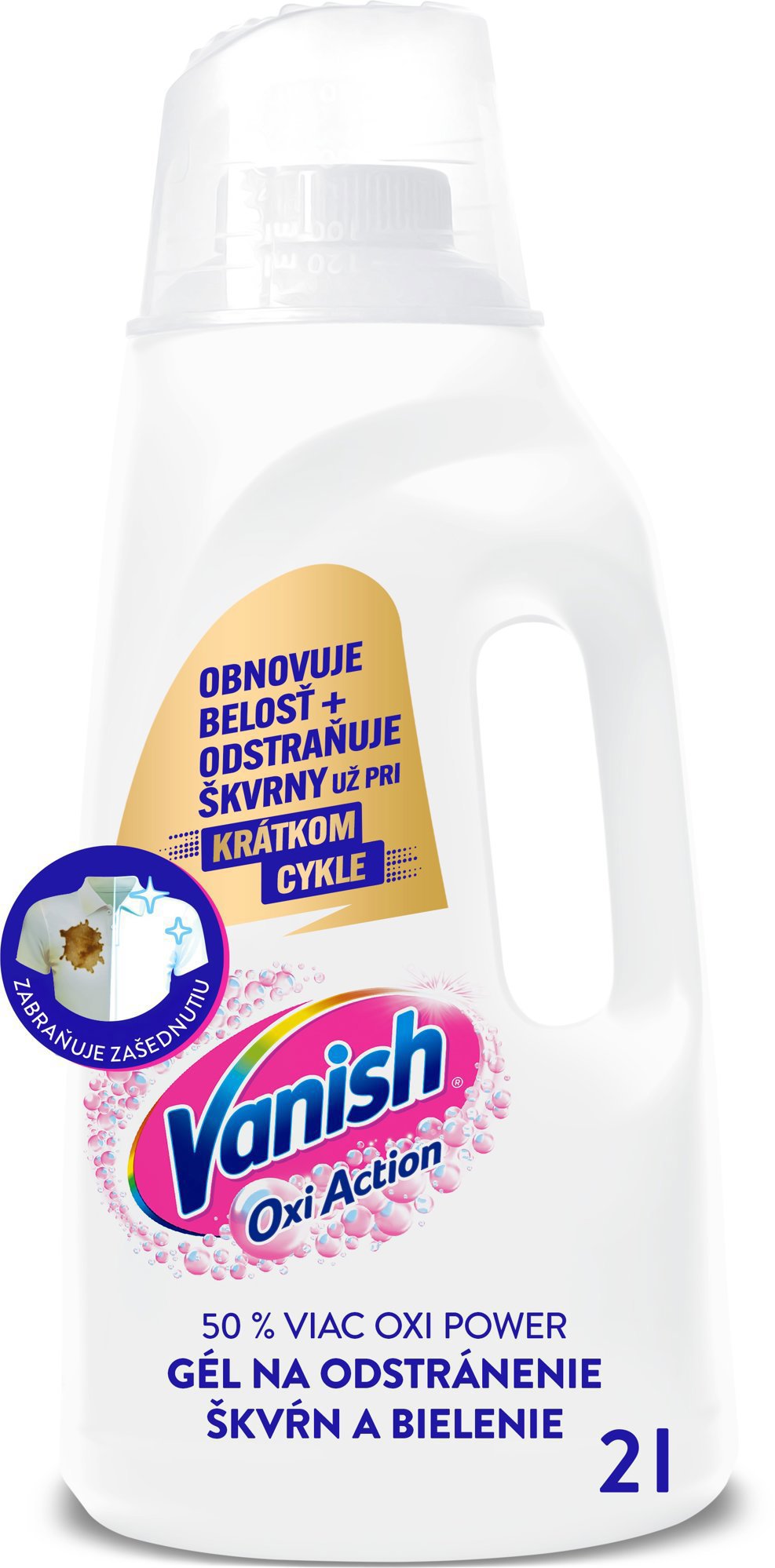 VANISH Oxi Action gél na bielenie a odstránenie škvŕn 2 l