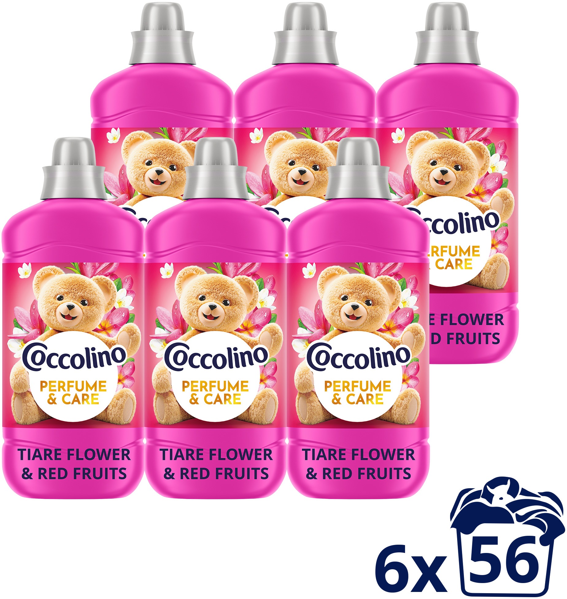 COCCOLINO Tiare Flower & Red Fruits 6× 1,288 l (56 praní)