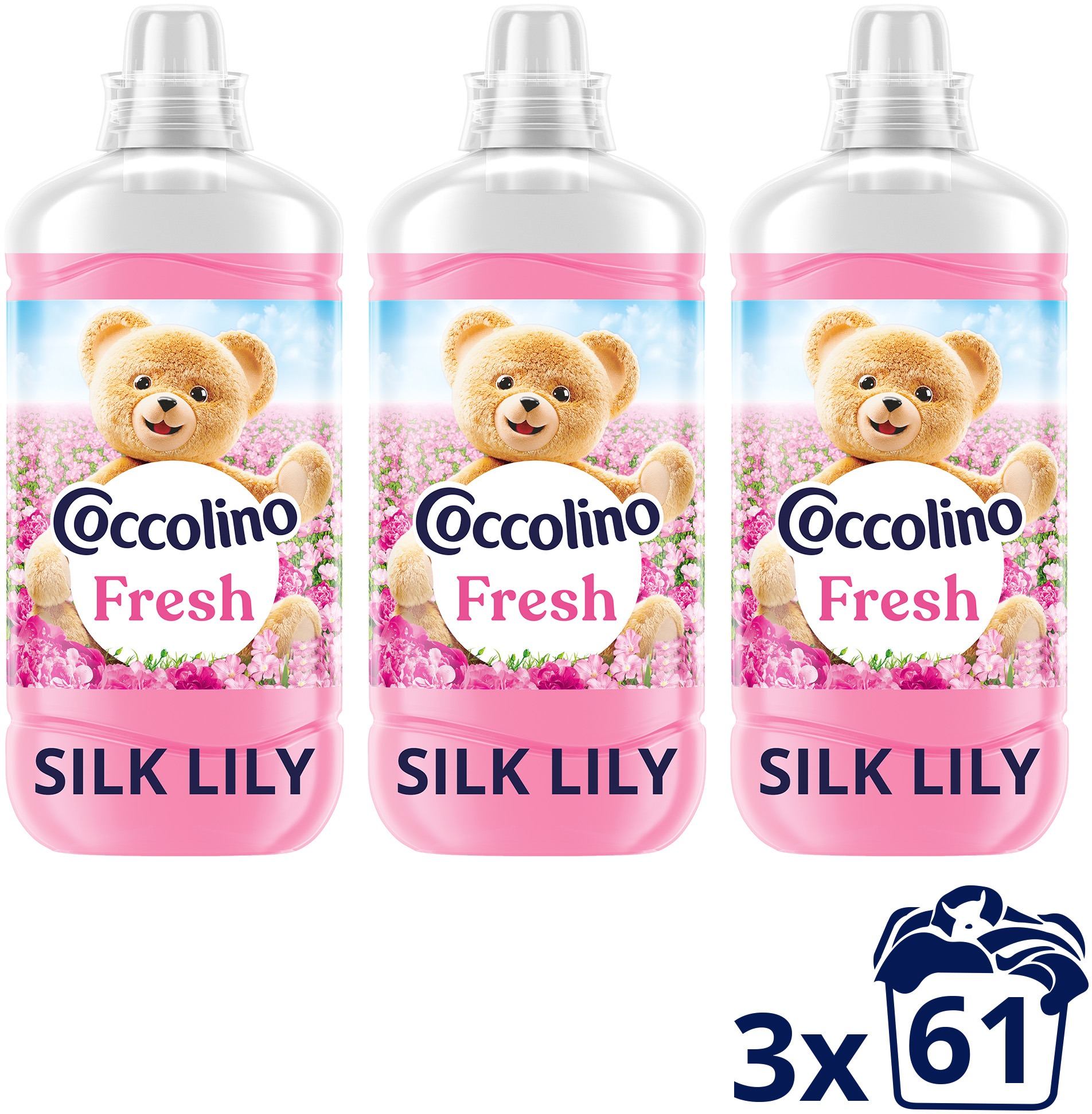 COCCOLINO Fresh Silk Lily 3× 1,403 l (61 praní)