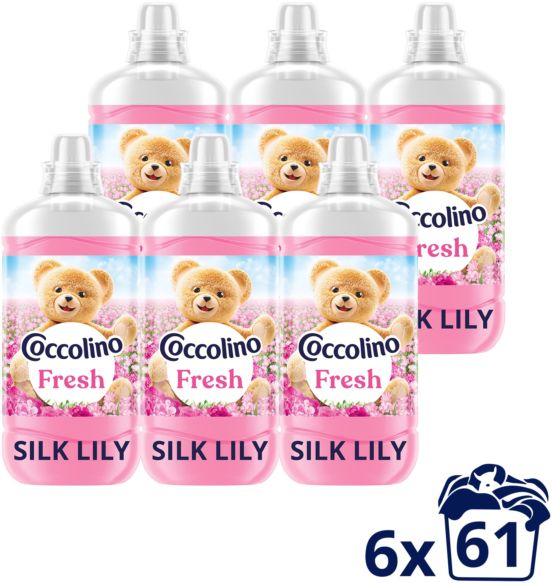 COCCOLINO Fresh Silk Lily 6× 1,403 l (61 praní)