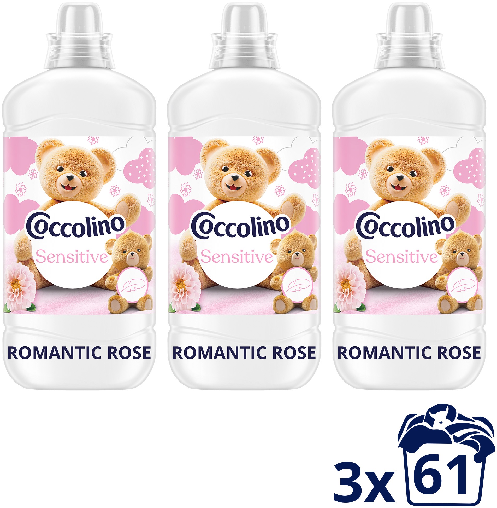 COCCOLINO Romantic Rose 3× 1,403 l (61 praní)