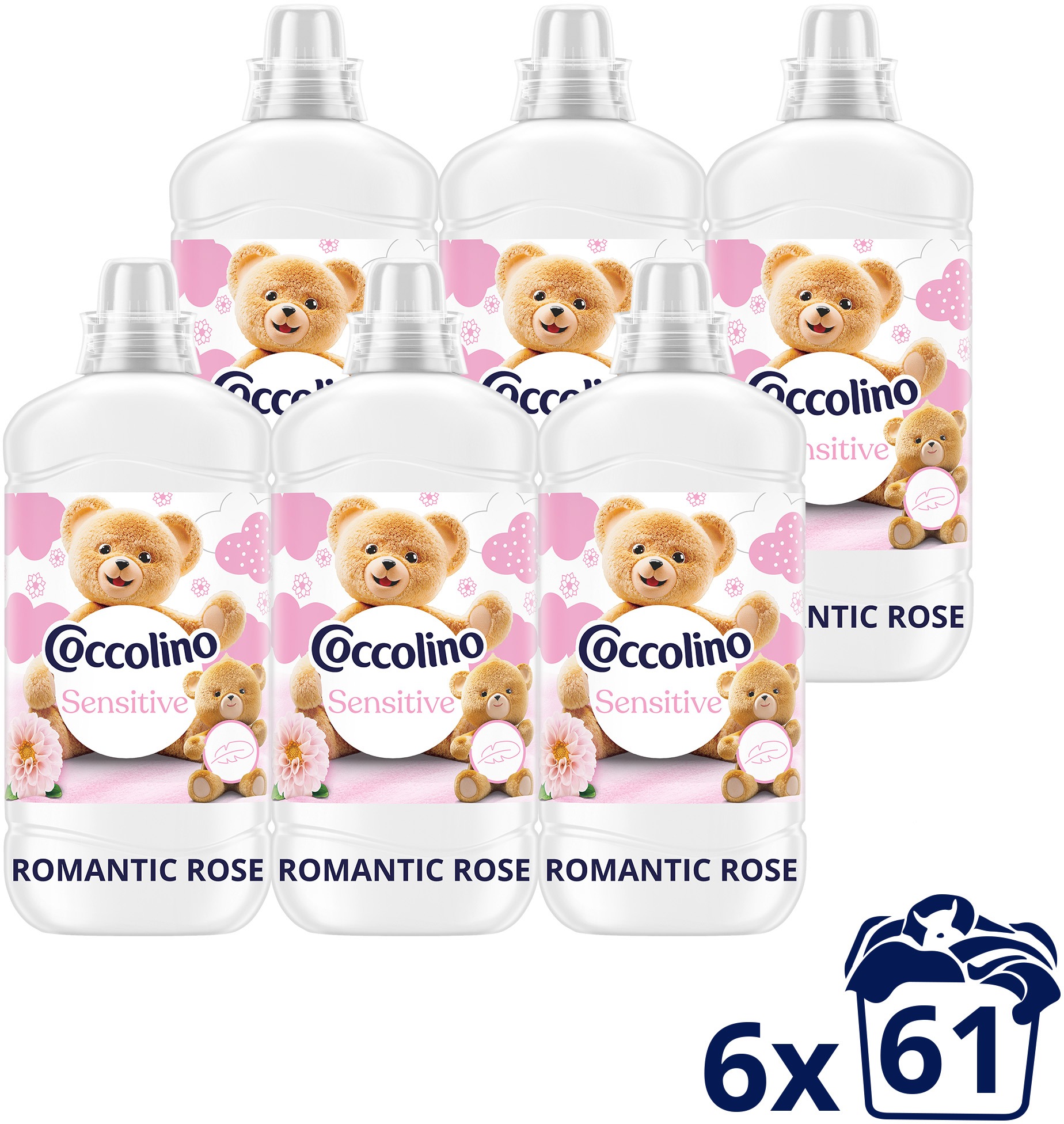 COCCOLINO Romantic Rose 6× 1,403 l (61 praní)
