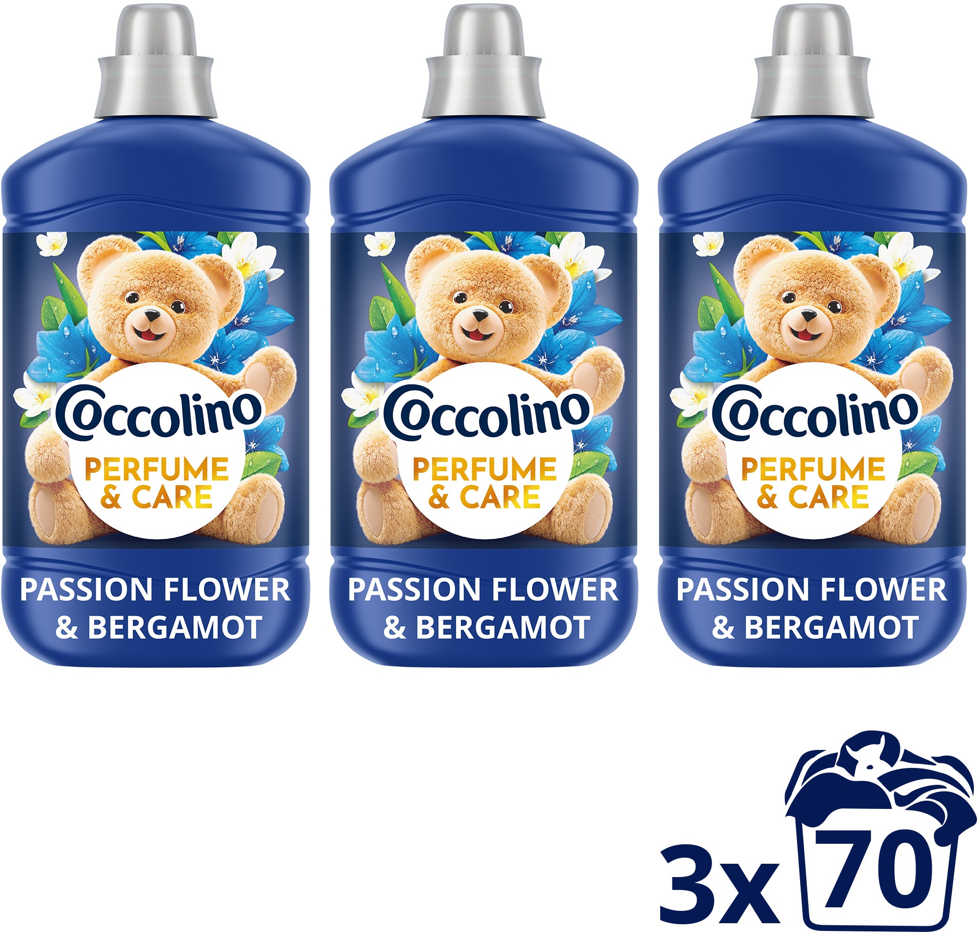 COCCOLINO Passion Flower & Bergamot 3× 1,610 l (70 praní)