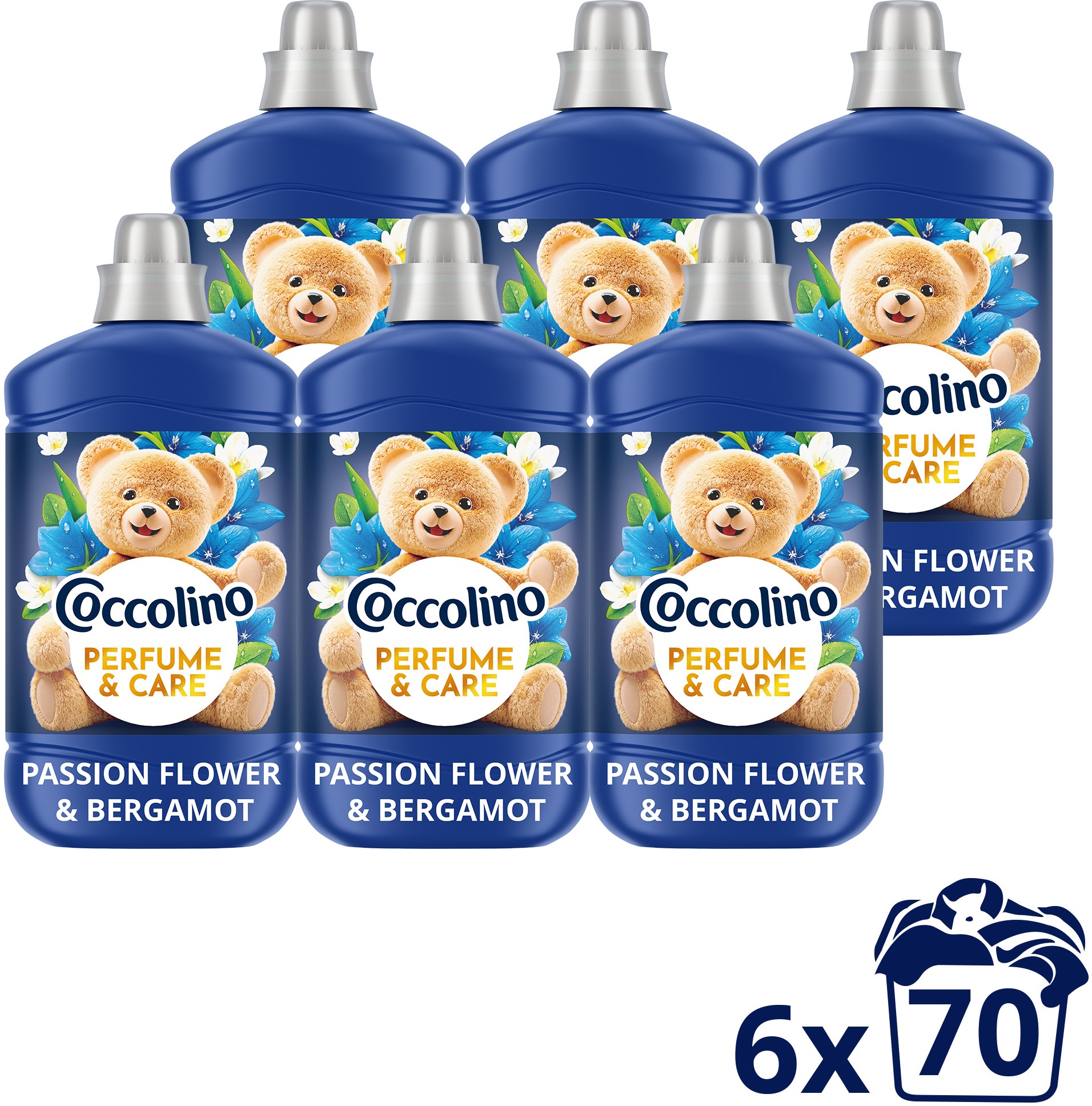 COCCOLINO Passion Flower & Bergamot 6× 1,610 l (70 praní)
