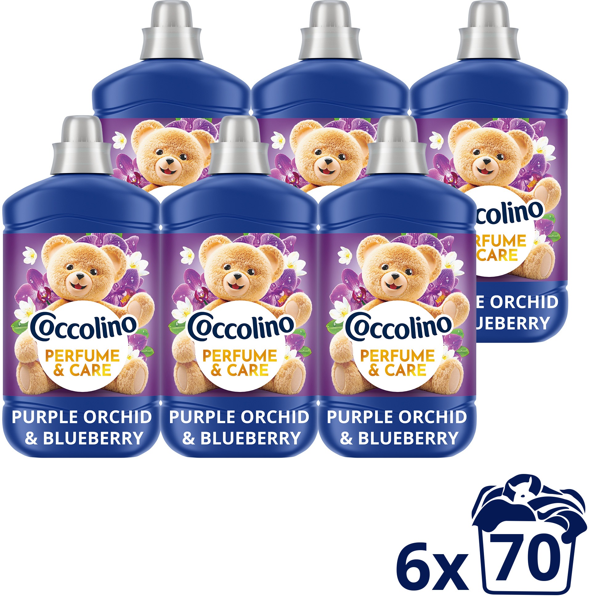 COCCOLINO Purple Orchid & Blueberry 6× 1,610 l (70 praní)