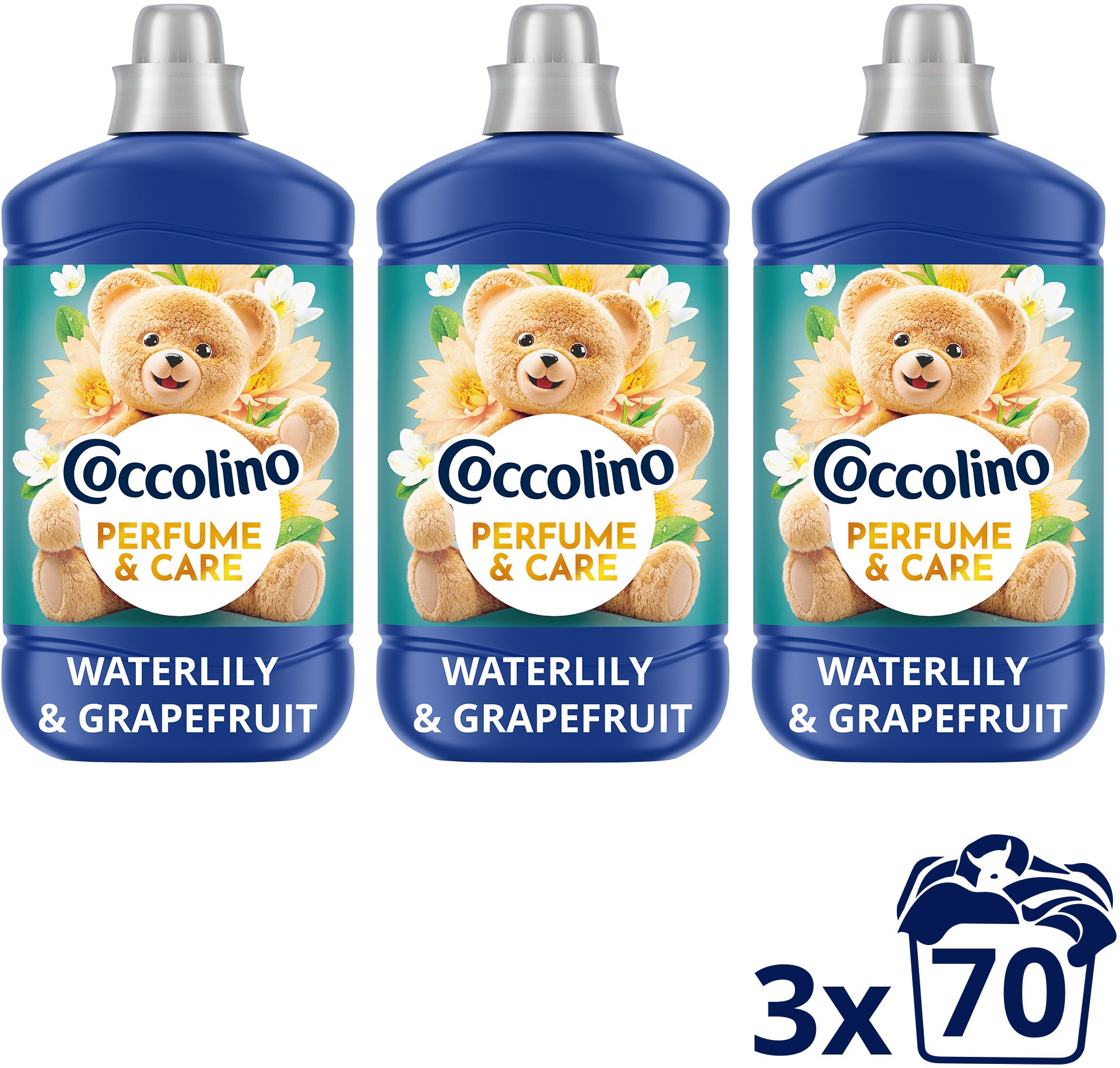 COCCOLINO Waterlily & Grapefruit 3× 1,610 l (70 praní)