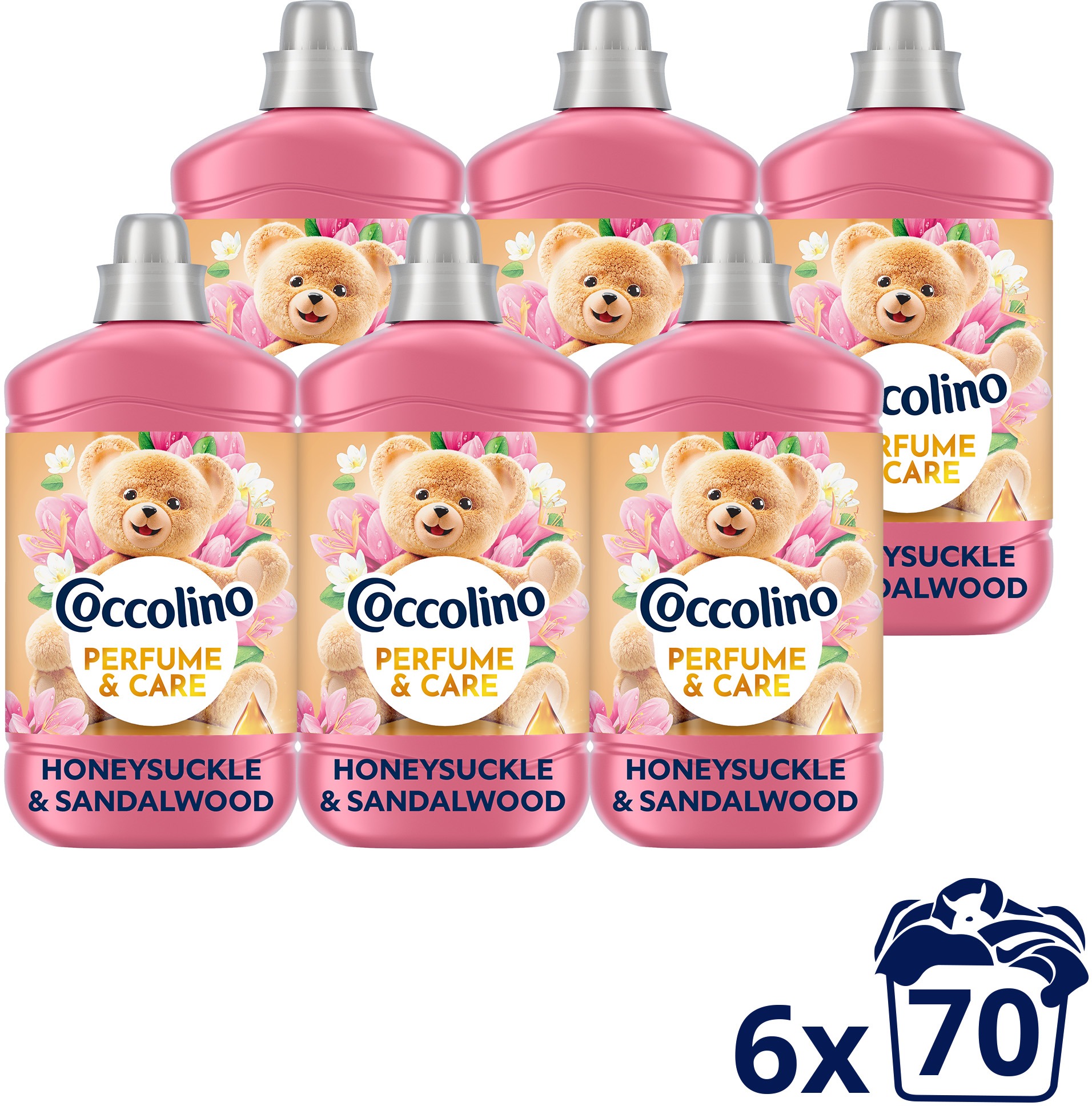 COCCOLINO Honeysuckle & Sandalwood 6× 1,610 l (70 praní)