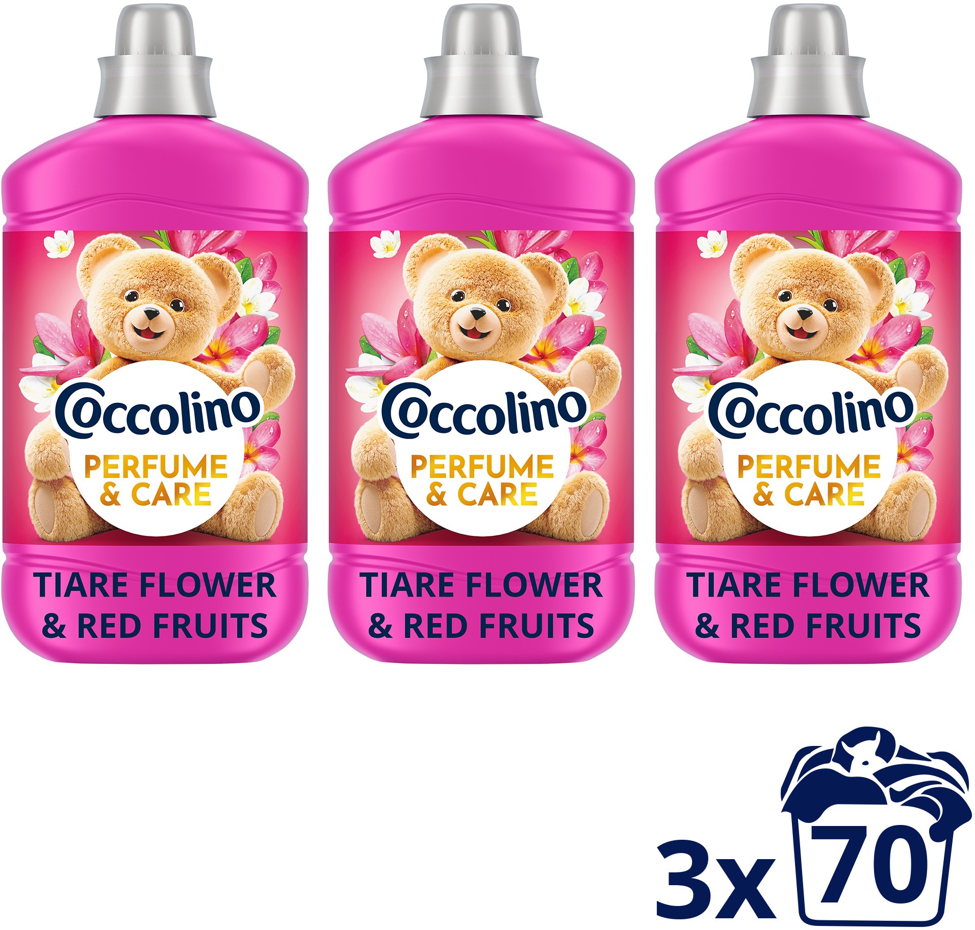 COCCOLINO Tiare Flower & Red Fruits 3× 1,610 l (70 praní)