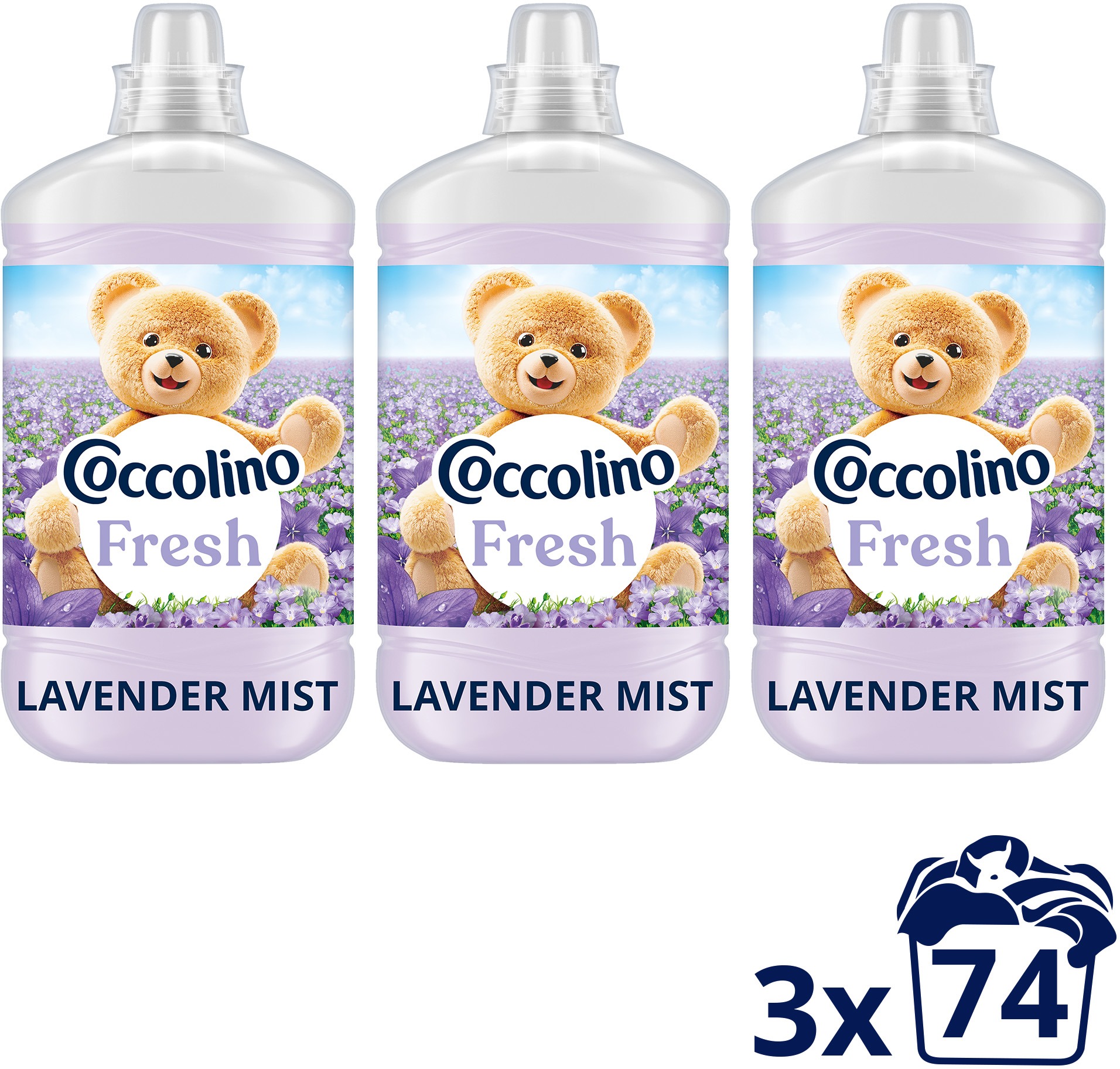 COCCOLINO Fresh Lavender Mist 3× 1,702 (74 praní)