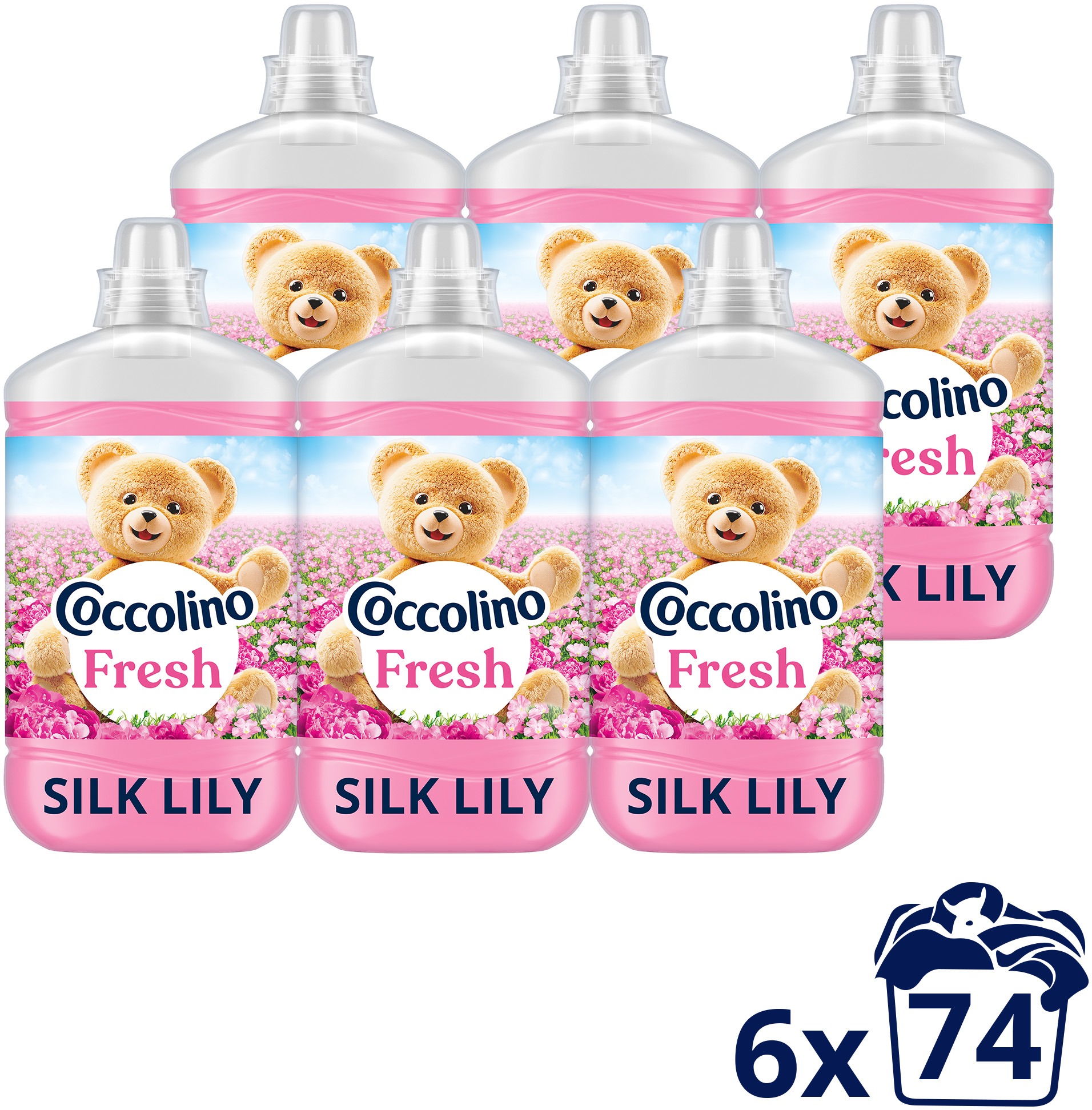 COCCOLINO Fresh Silk Lily 6× 1,702 (74 praní)