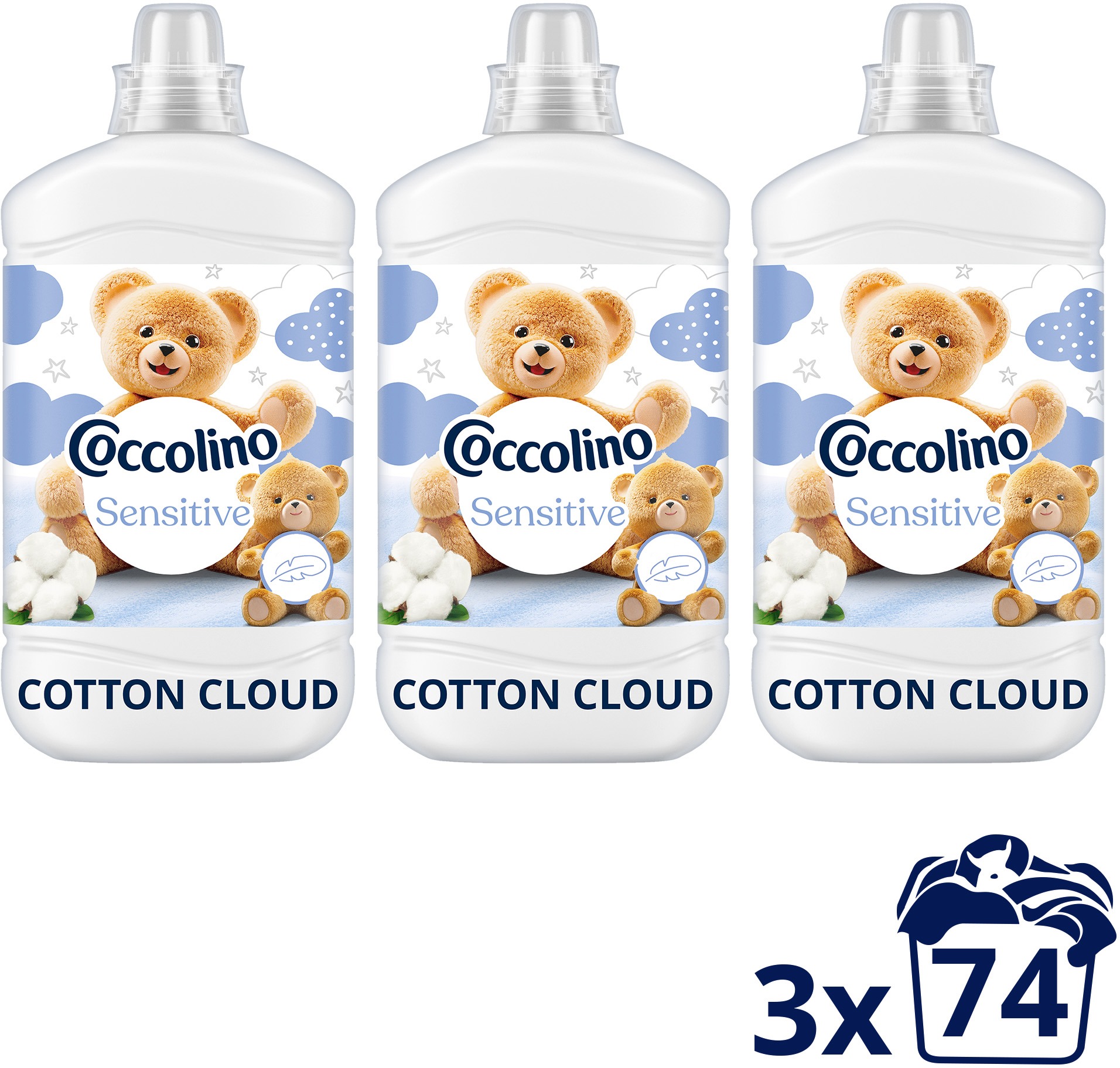 COCCOLINO Cotton Cloud 3× 1,702 (74 praní)