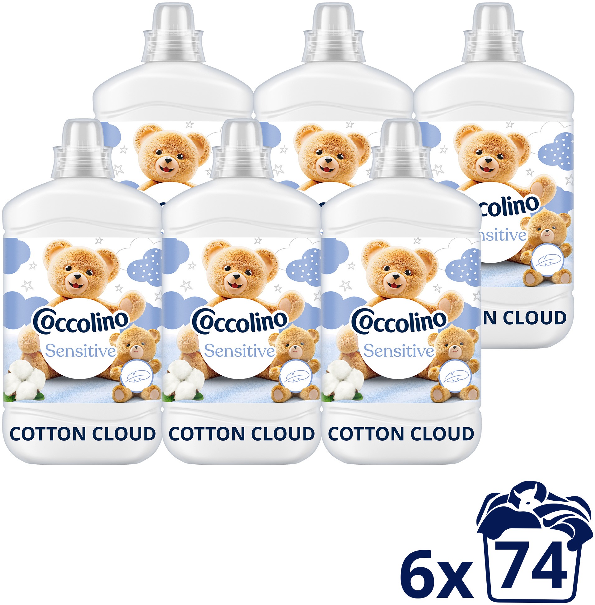 COCCOLINO Cotton Cloud 6× 1,702 (74 praní)