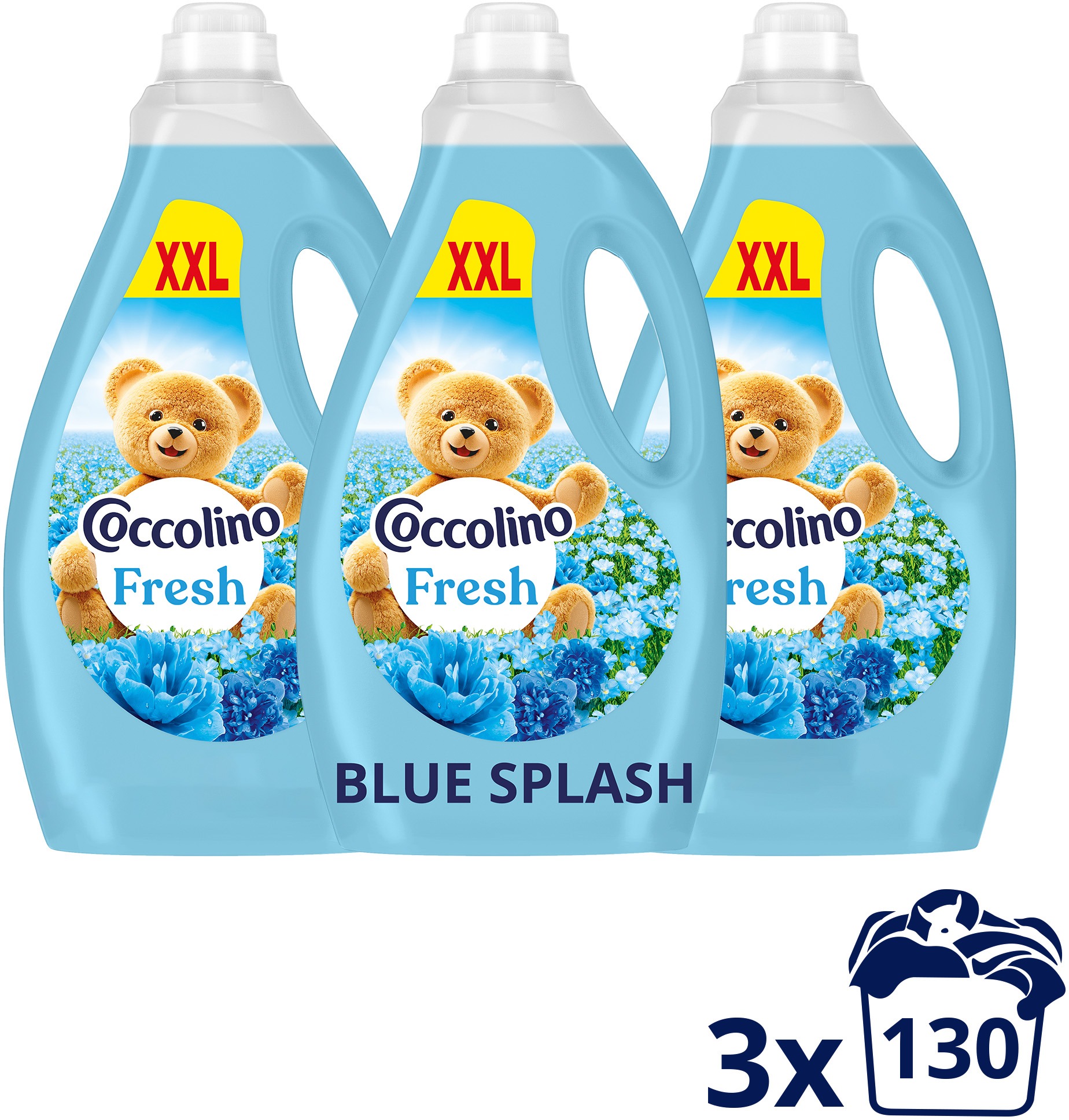 COCCOLINO Fresh Blue Splash 3× 2,990 l (130 praní)