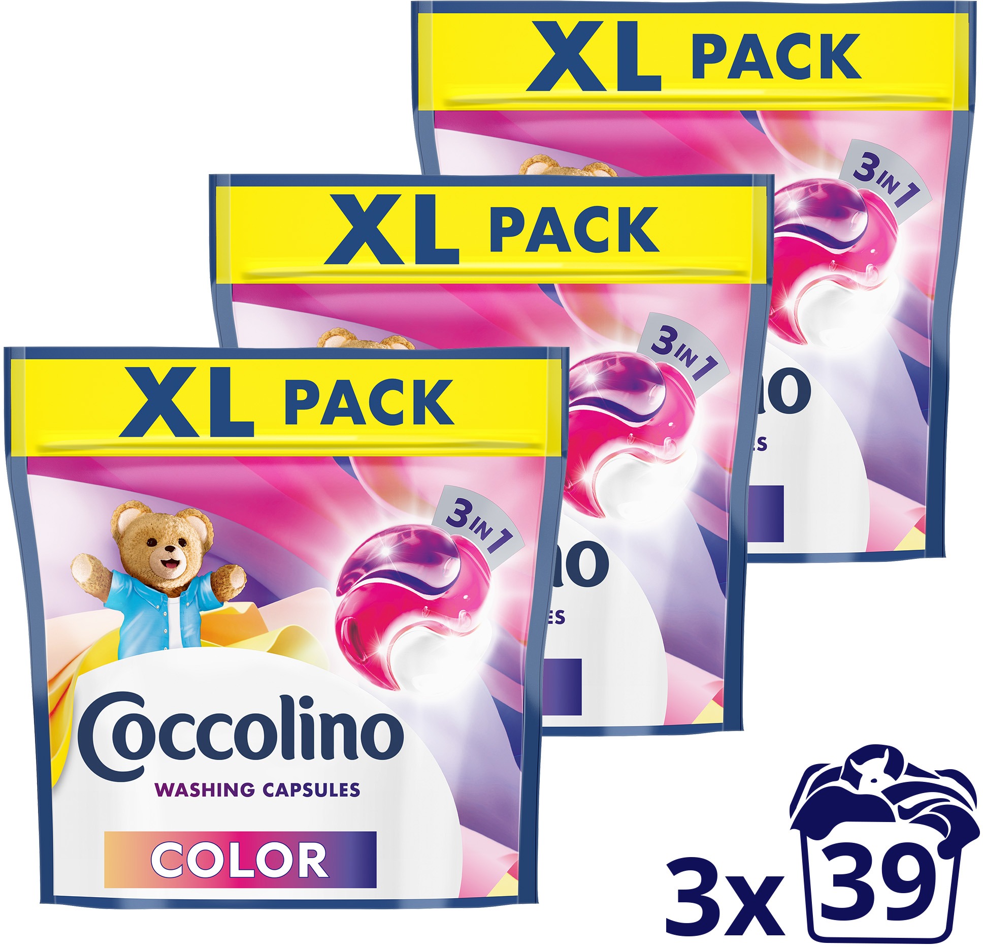 COCCOLINO 3 in 1 Color 3× 39 ks