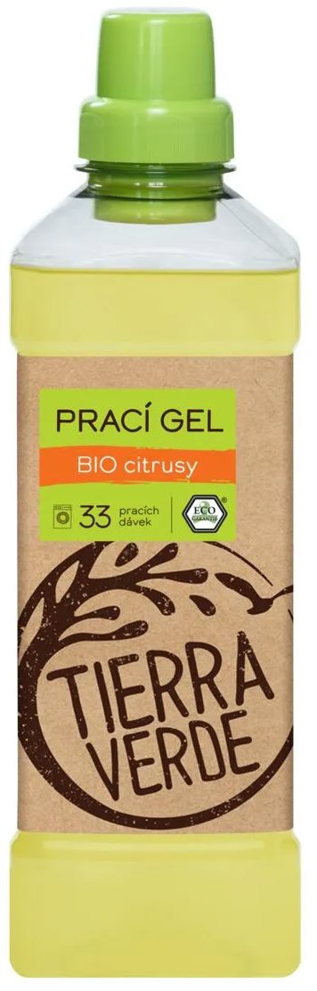TIERRA VERDE prací gél s vôňou BIO citrusov 1 l (33 praní)