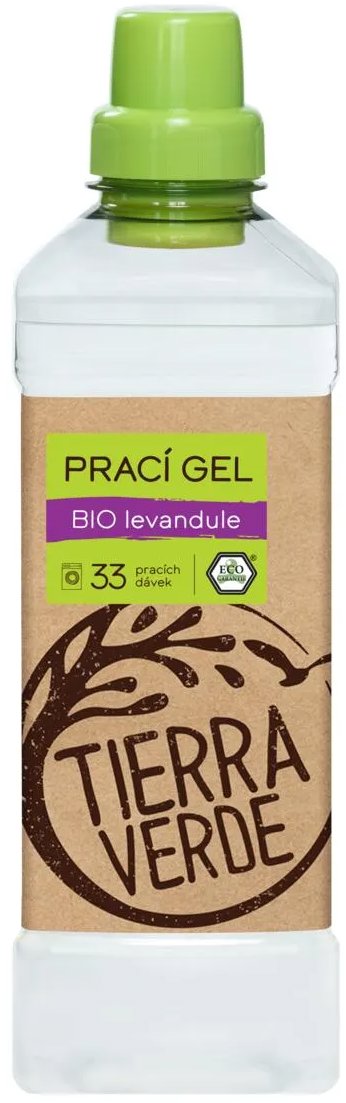 TIERRA VERDE prací gél s vôňou BIO levanduľa 1 l (33 praní)