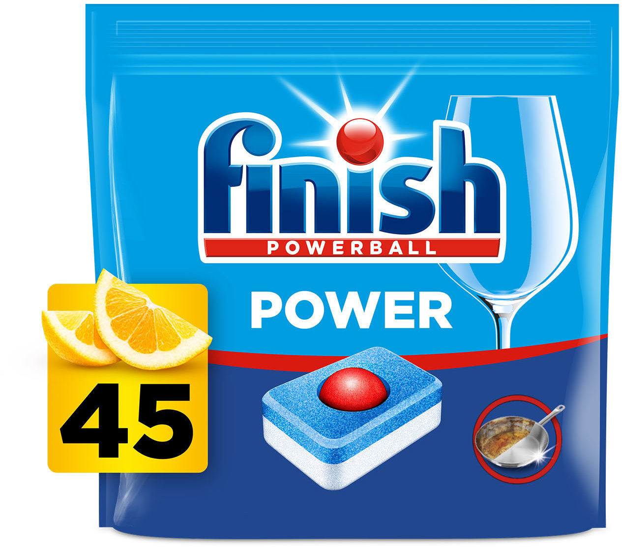 FINISH Power All in 1 Lemon 45 ks