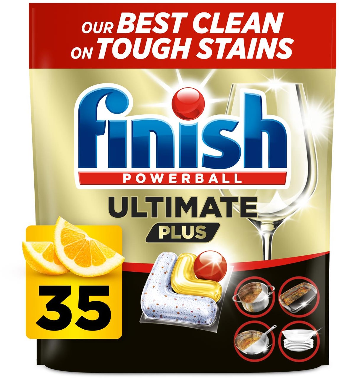 FINISH Ultimate All in 1 Plus Lemon 35 ks