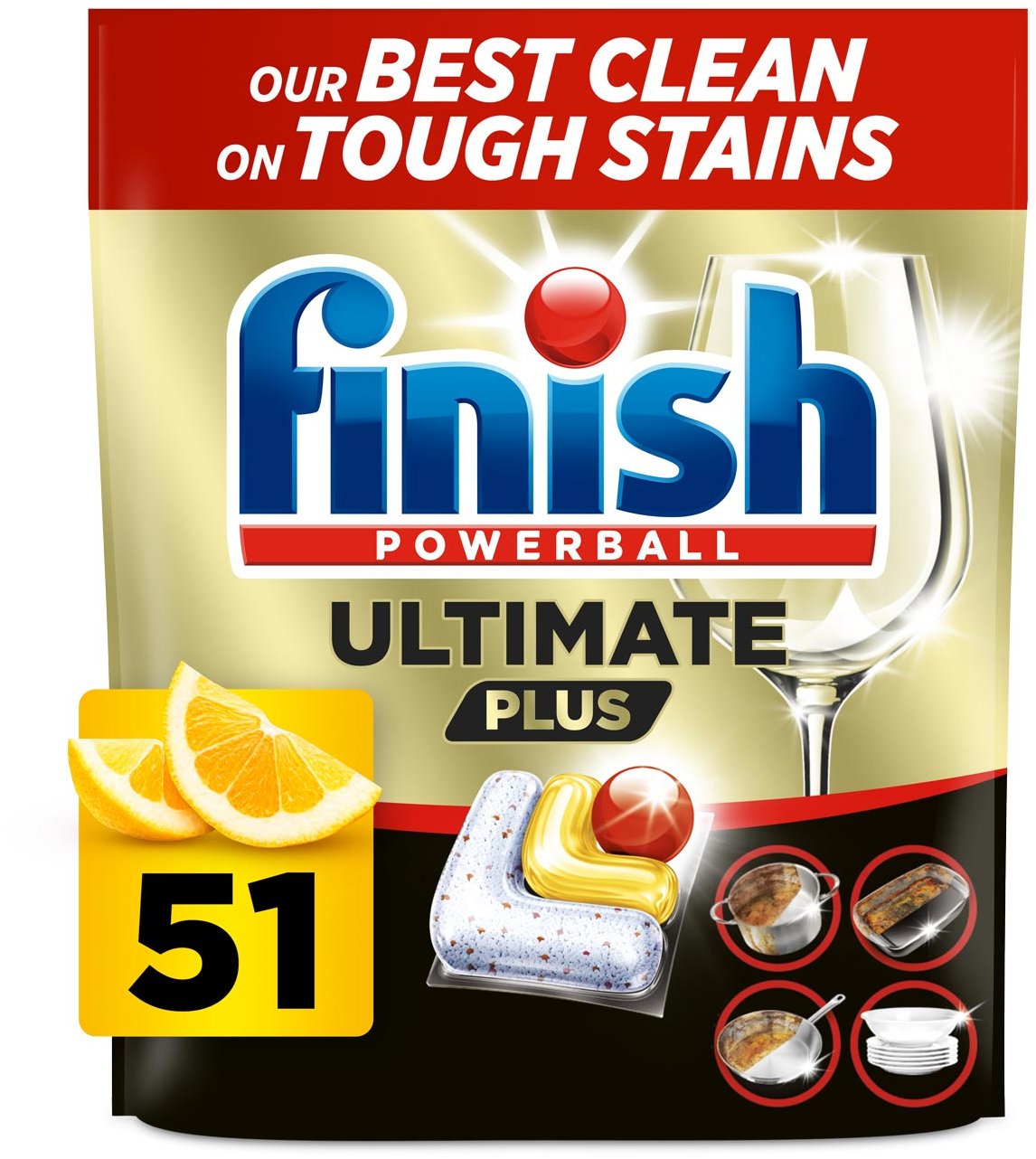 FINISH Ultimate All in 1 Plus Lemon 51 ks