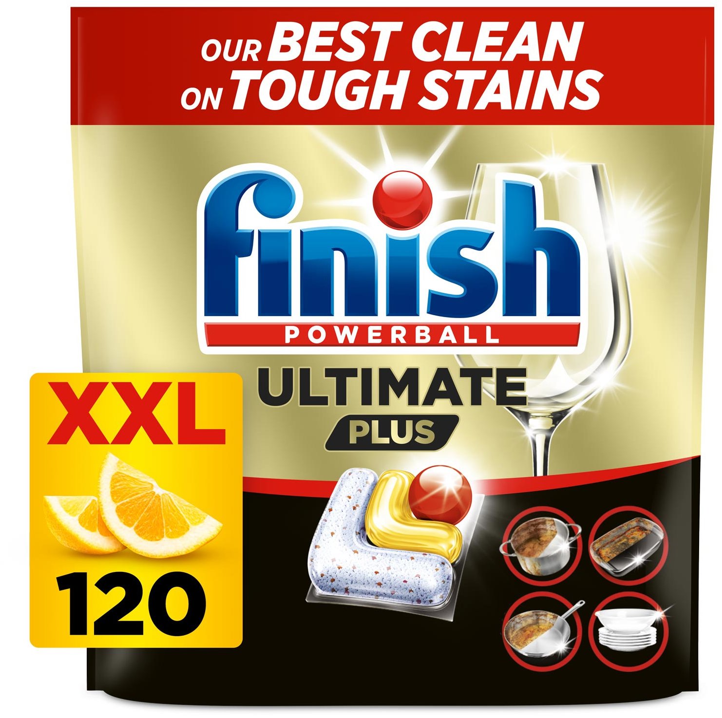 FINISH Ultimate All in 1 Plus Lemon 120 ks