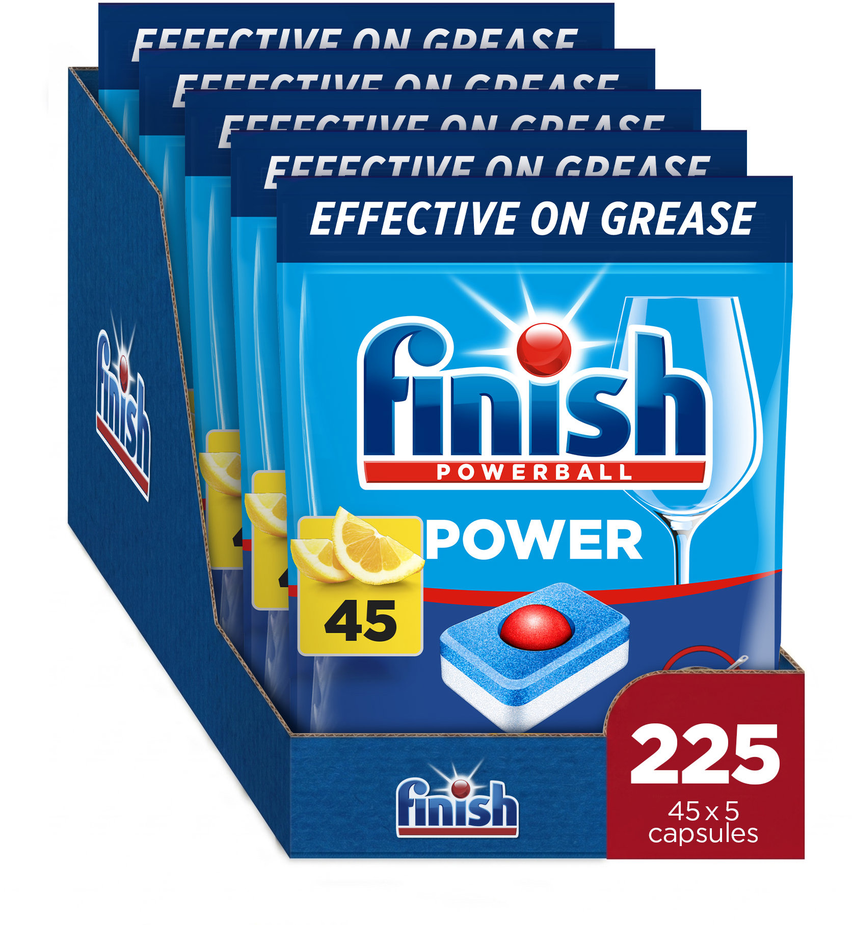 FINISH Power All in 1 Lemon 225 ks