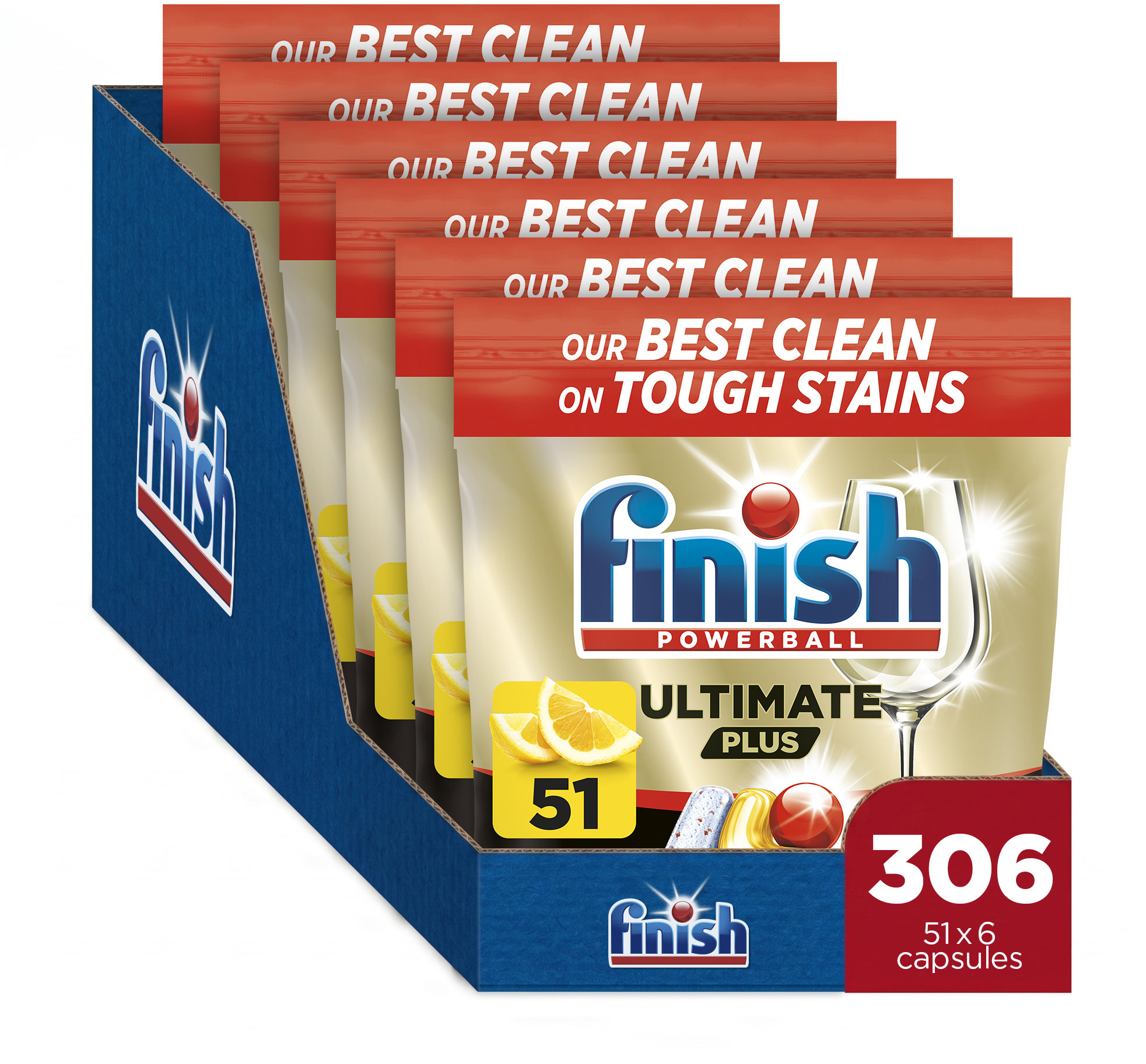 FINISH Ultimate All in 1 Plus Lemon 306 ks