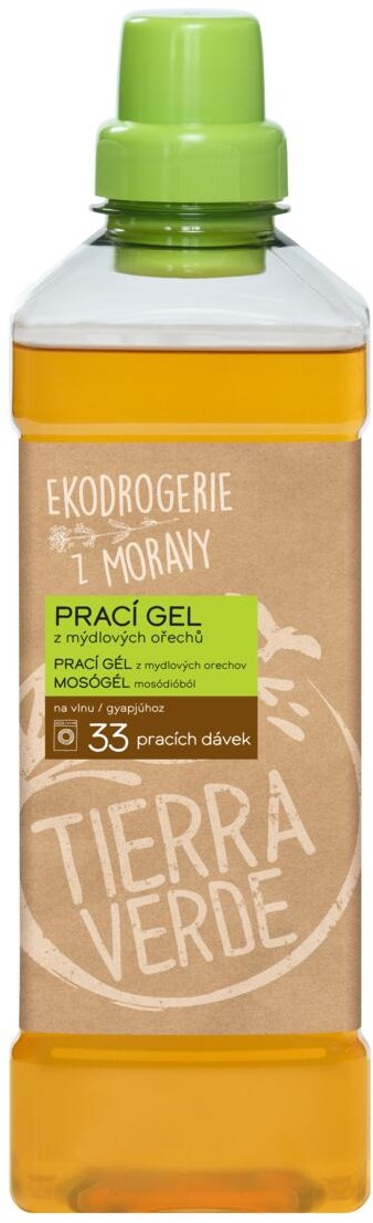 TIERRA VERDE prací gél z mydlových orechov na vlnu 1 l (33 praní)