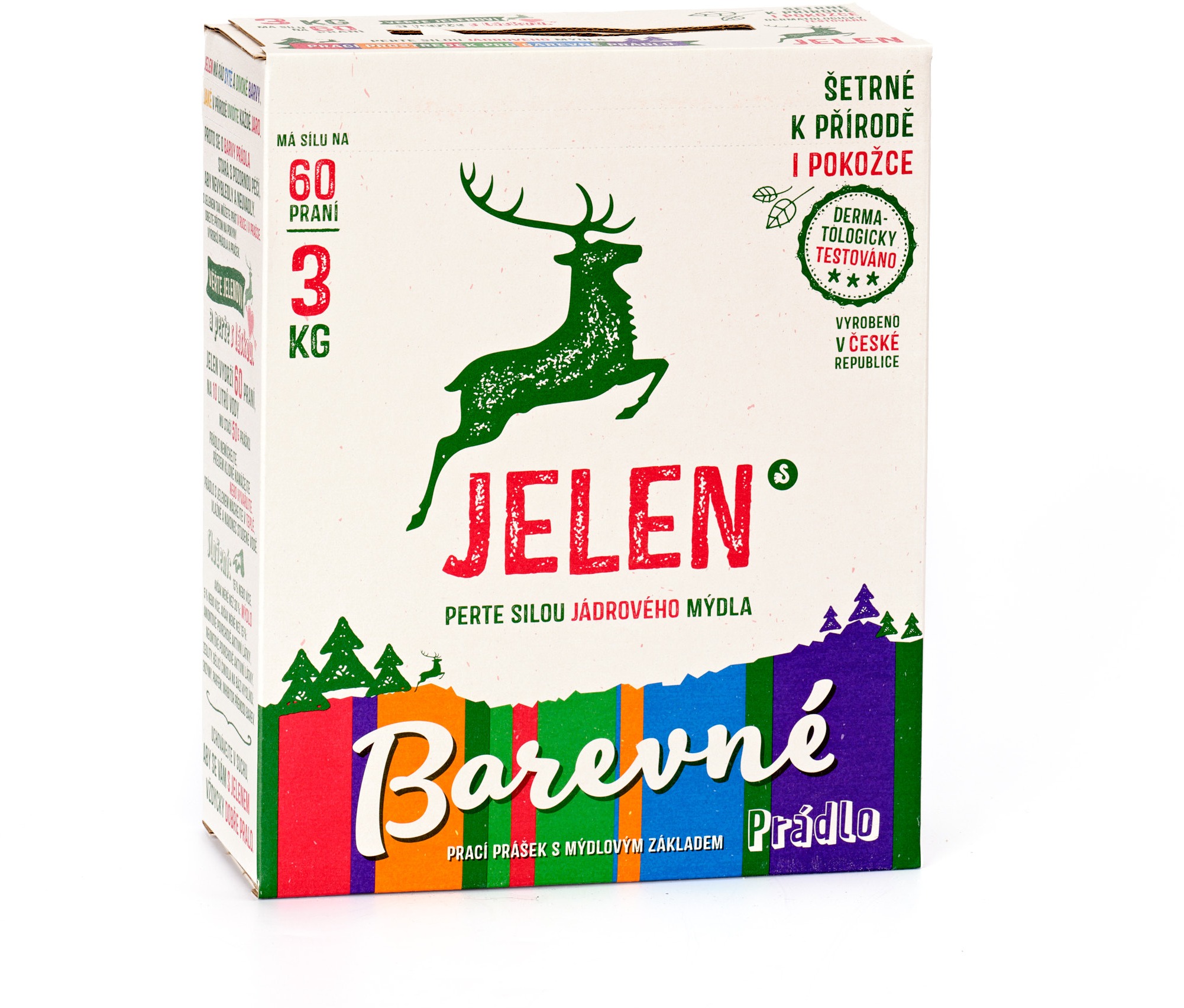 JELEN Prášok na farebnú bielizeň 3 kg (60 praní)