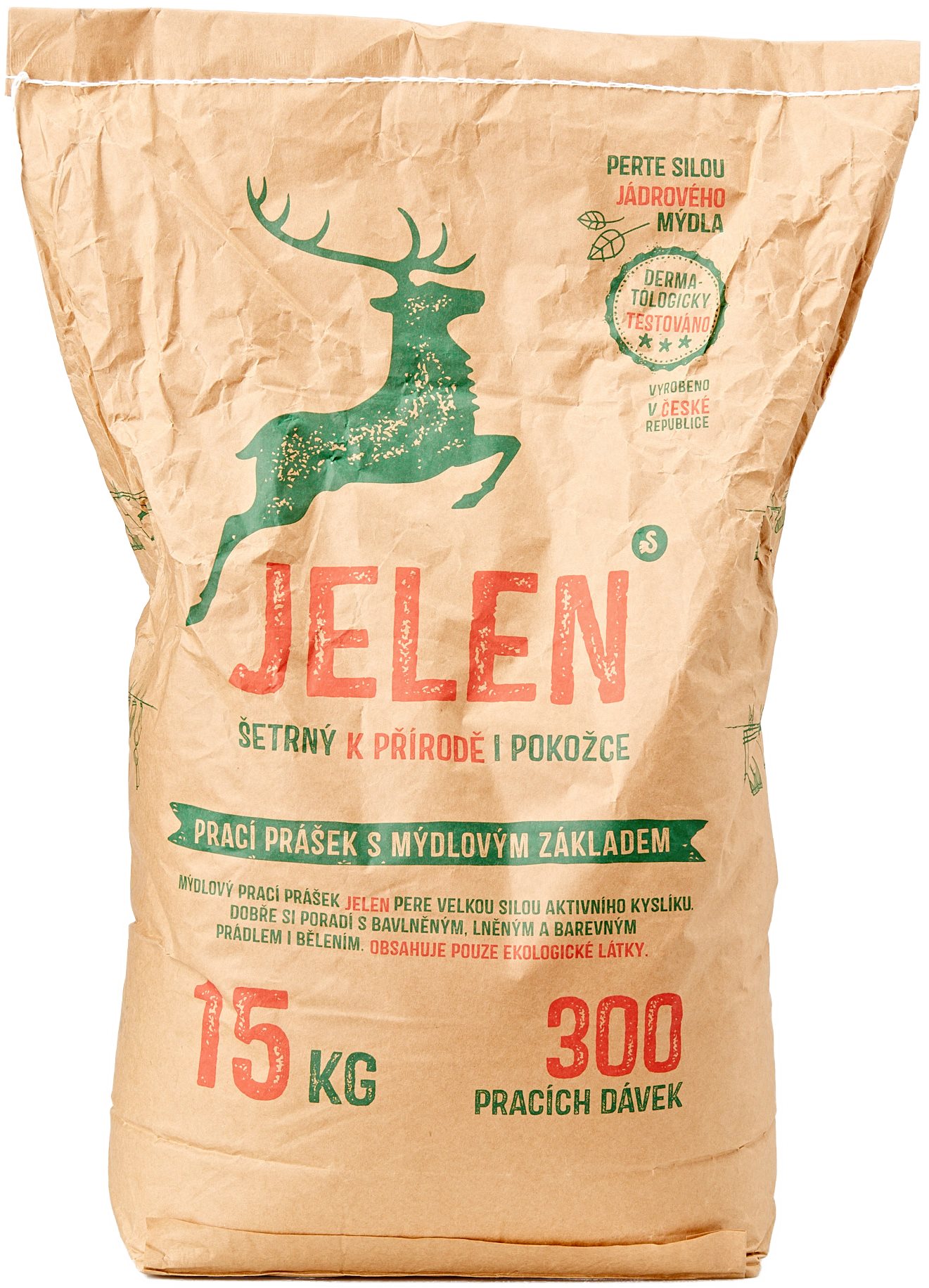 JELEN mydlový prášok 15 kg (300 praní)