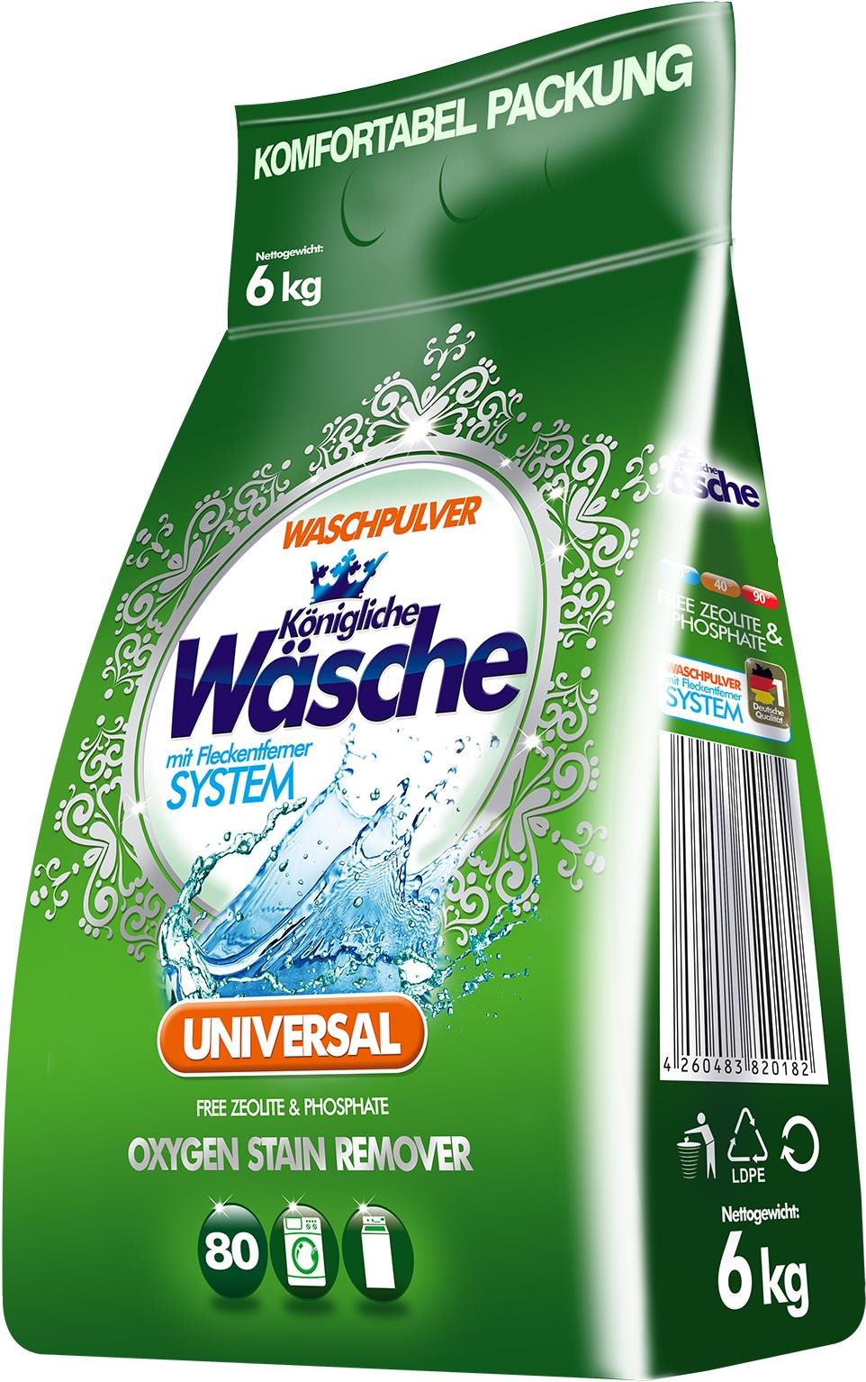 KÖNIGLICHE WÄSCHE Universal 6 kg