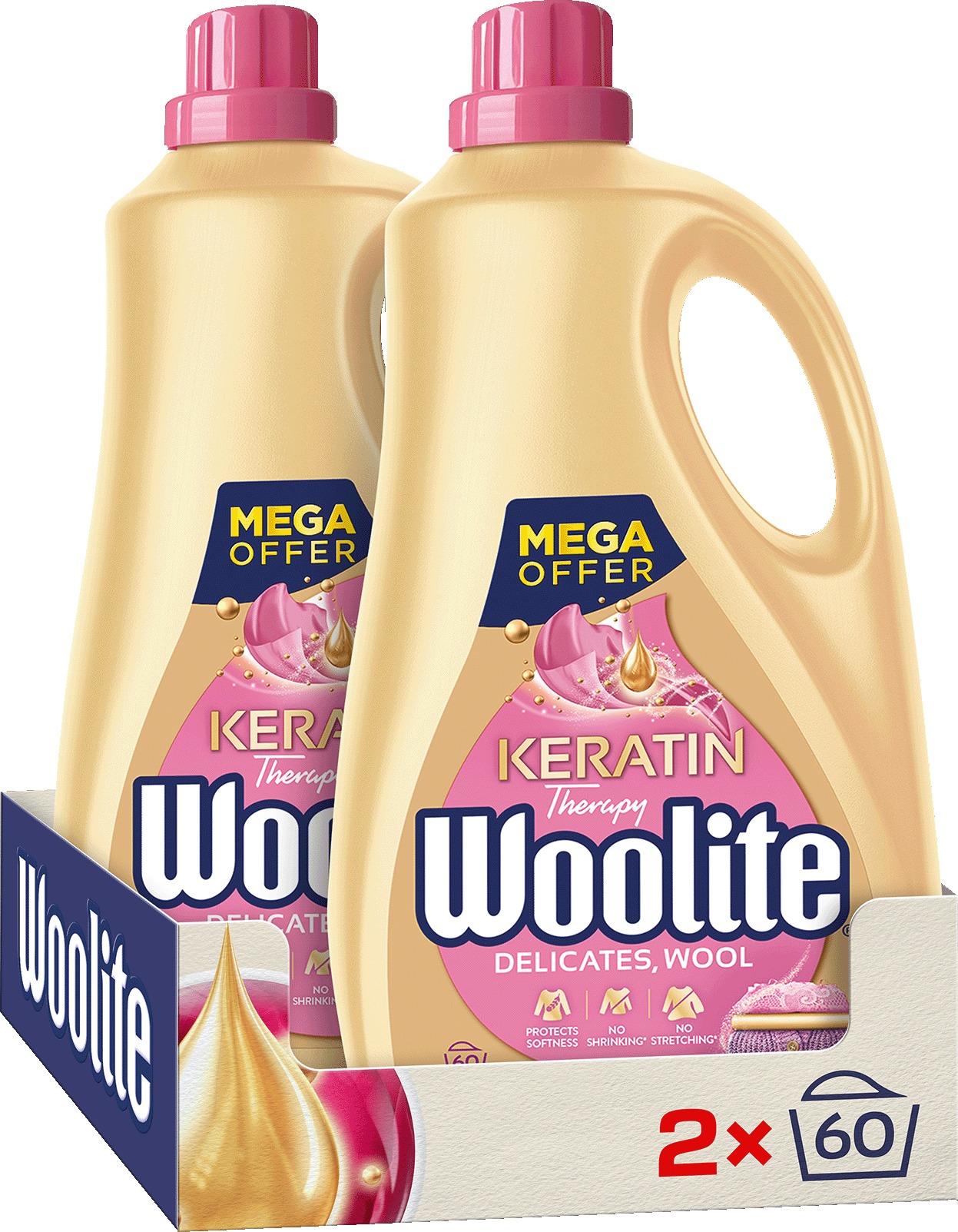 WOOLITE Delicate & Wool 2× 3,6 l (120 praní)