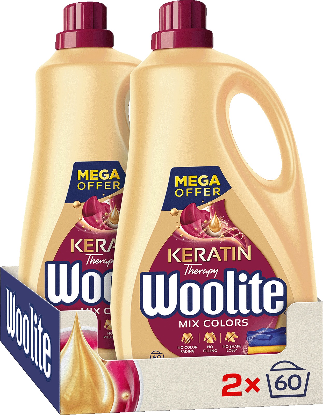 WOOLITE Mix Colors 2× 3,6 l (120 praní)