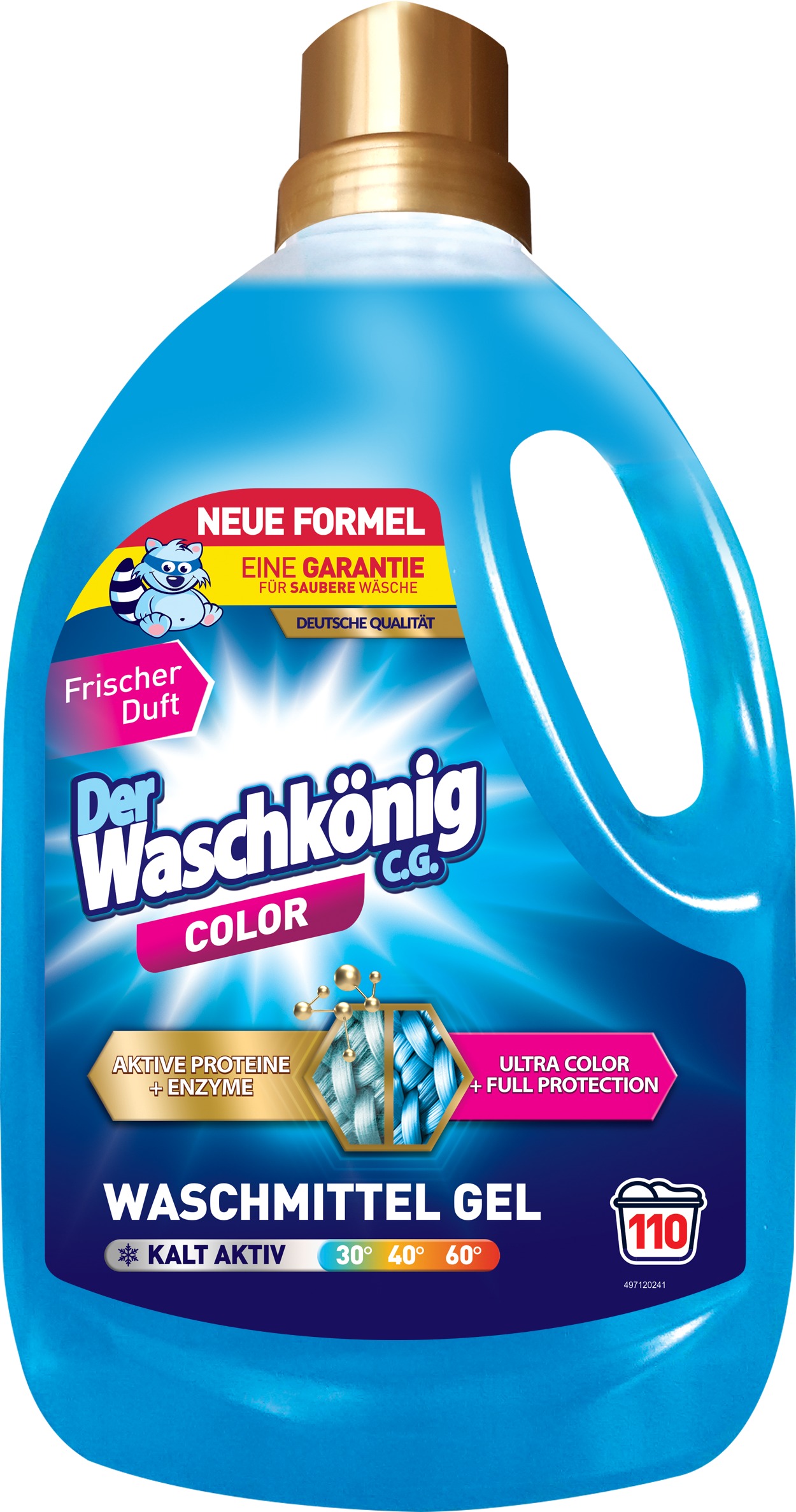 DER WASCHKÖNIG Prací gél Color 3,3 l (110 praní)
