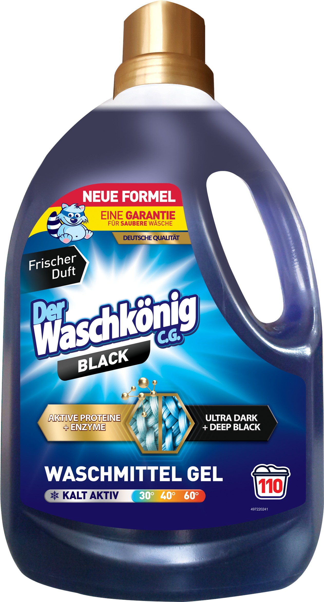 DER WASCHKÖNIG Prací gél Black 3,3 l (110 praní)