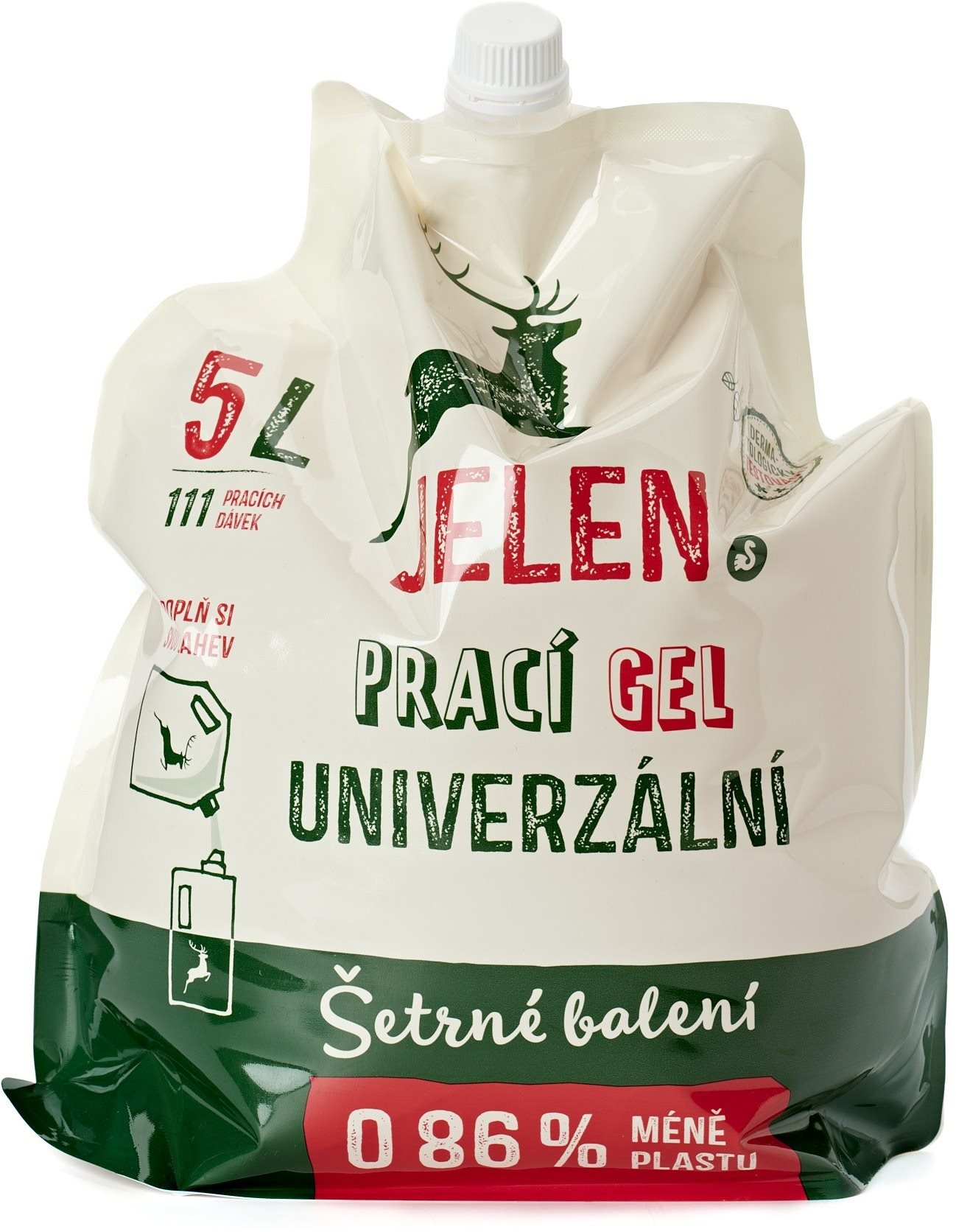 JELEN prací gél univerzálny REFILL 5 l (111 praní)