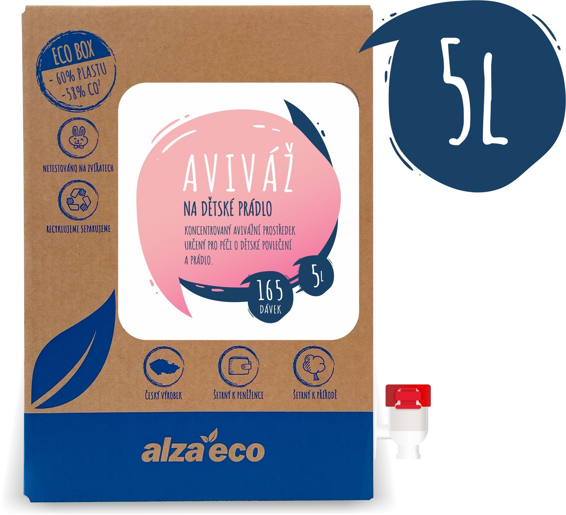 AlzaEco aviváž na detskú bielizeň 5 l (165 praní)