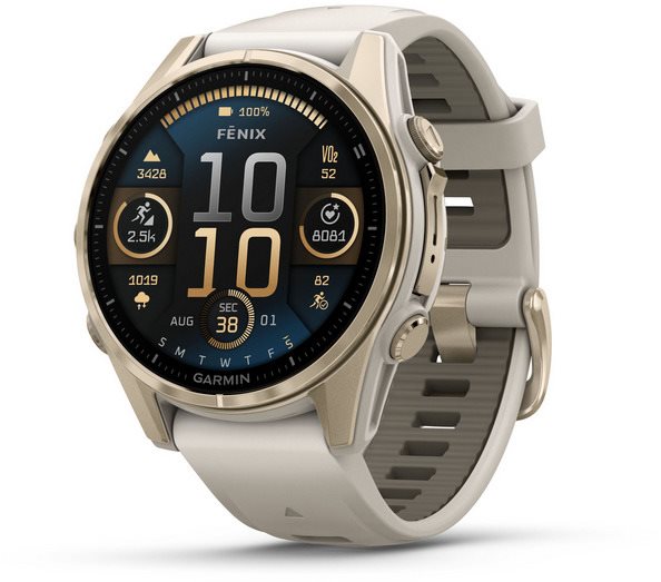 Garmin Fenix 8 43 mm Sapphire Gold/Fog Grey