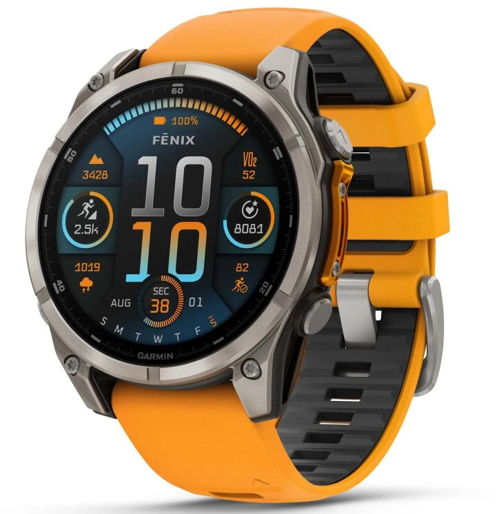 Garmin Fenix 8 47 mm AMOLED Sapphire Titanium Orange/Graphite
