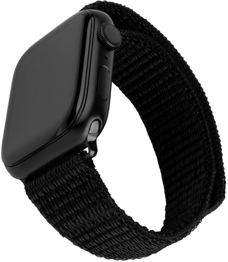 FIXED Nylon Sporty Strap na Apple Watch 42/44/45 mm čierny
