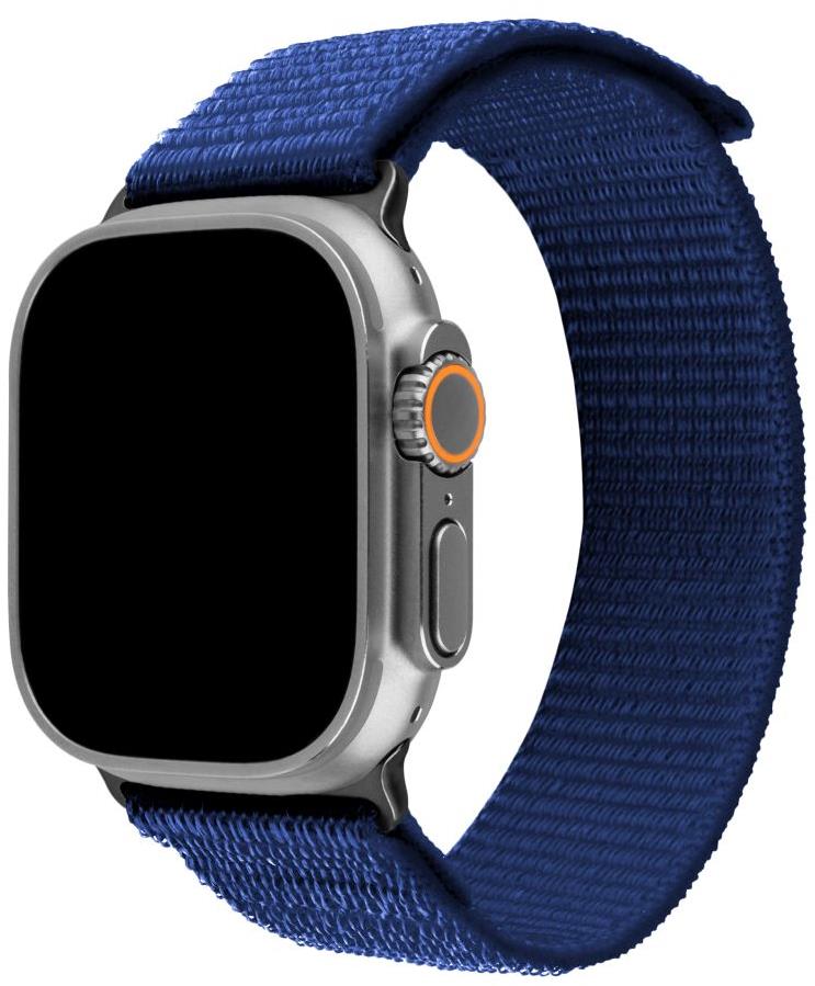 FIXED Nylon Sporty Strap na Apple Watch Ultra 49 mm tmavomodrý