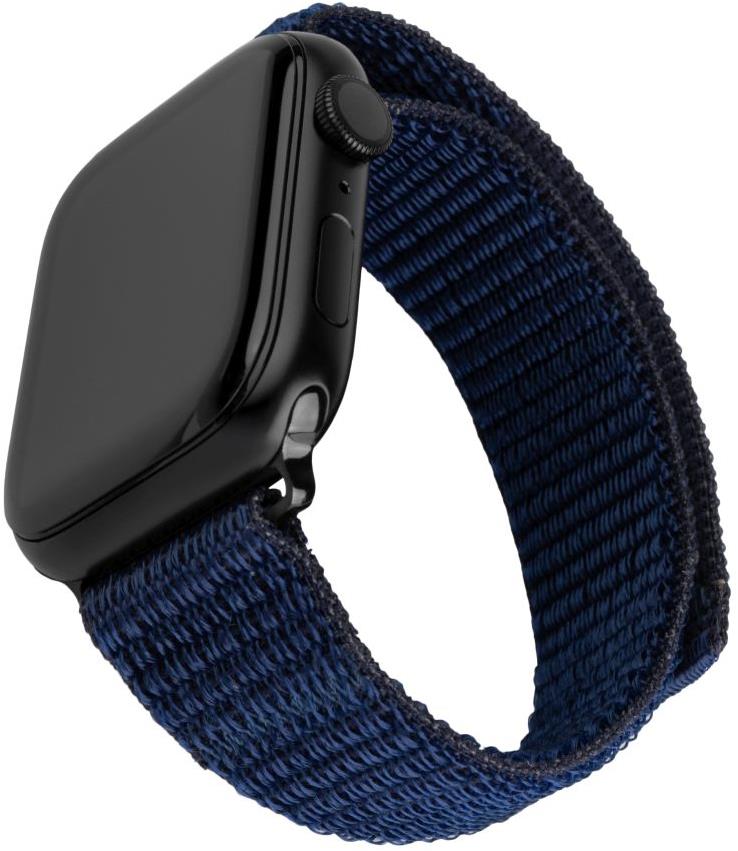 FIXED Nylon Sporty Strap na Apple Watch 38/40/41 mm tmavomodrý