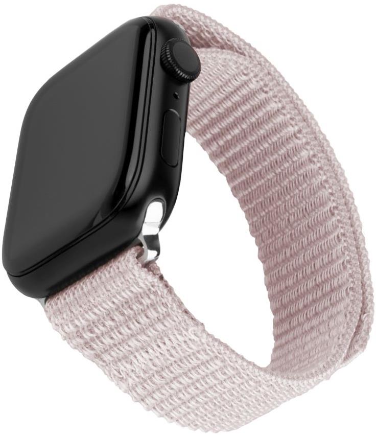 FIXED Nylon Sporty Strap na Apple Watch 38/40/41 mm ružovo-zlatý