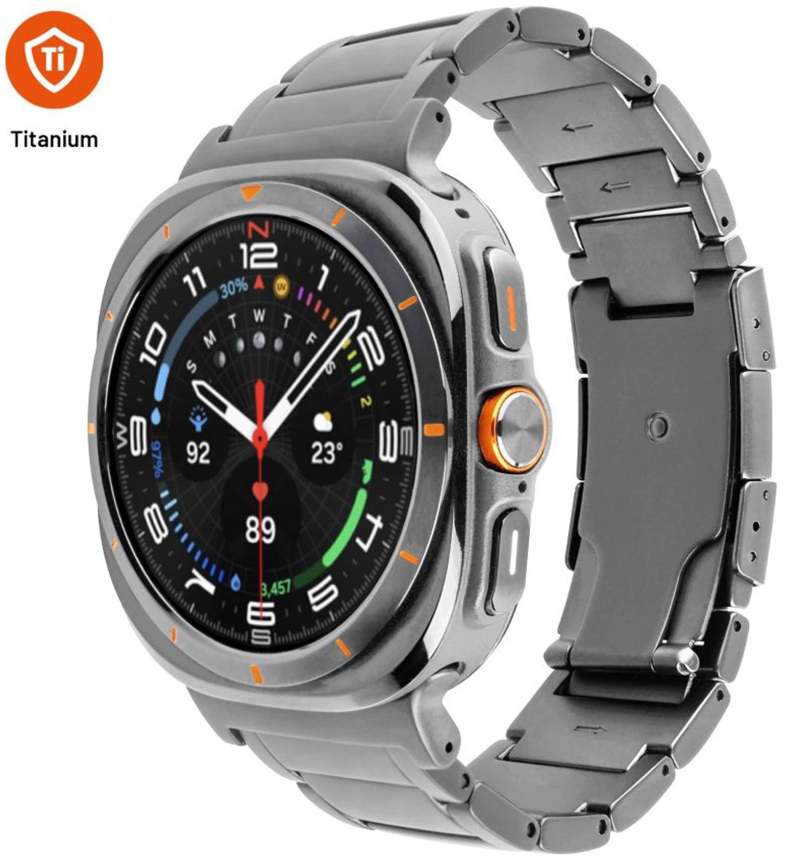 FIXED titánový na Samsung Galaxy Watch Ultra, prírodný titán