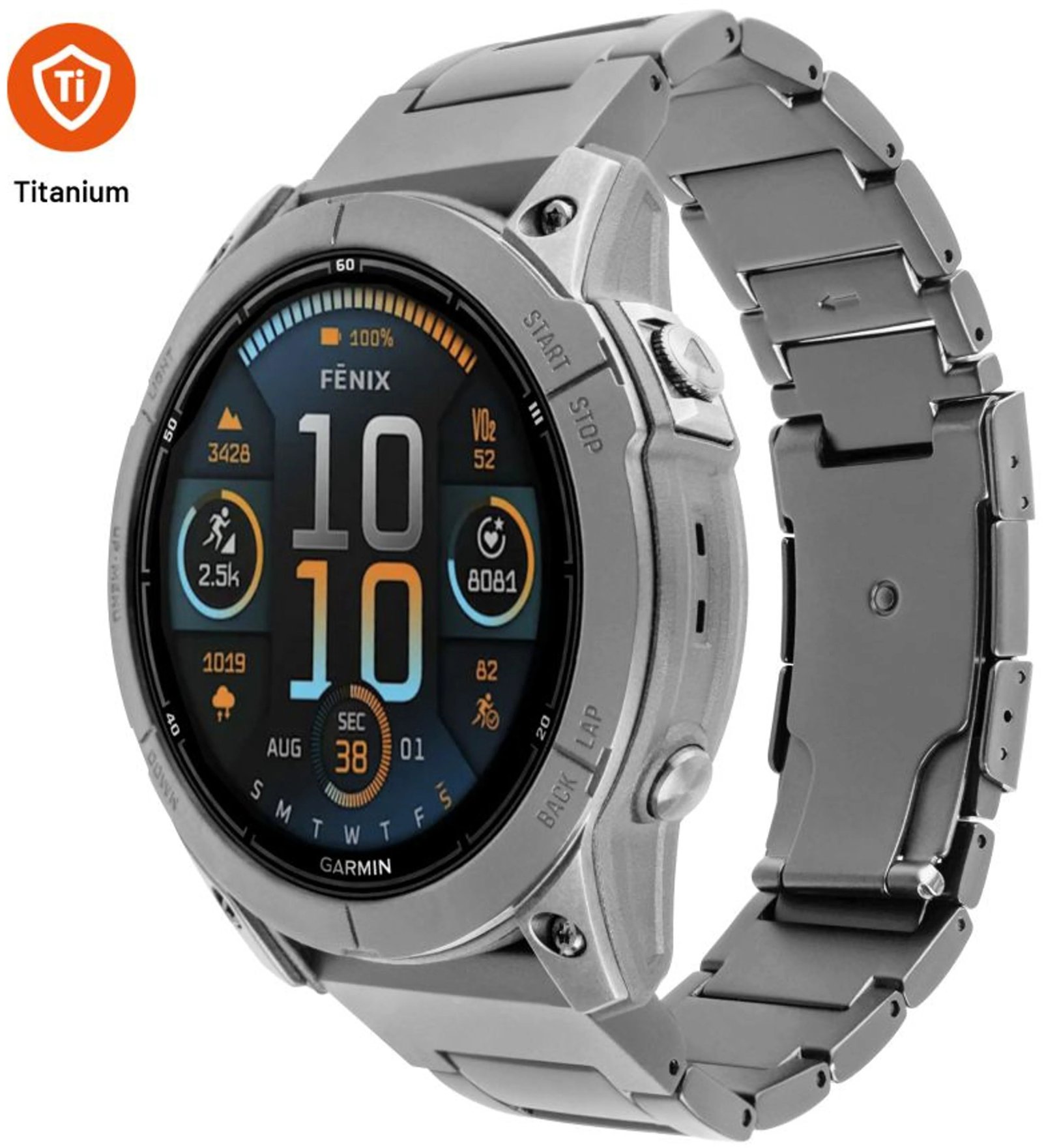 FIXED titánový na Garmin QuickFit 22 mm, prírodný titán